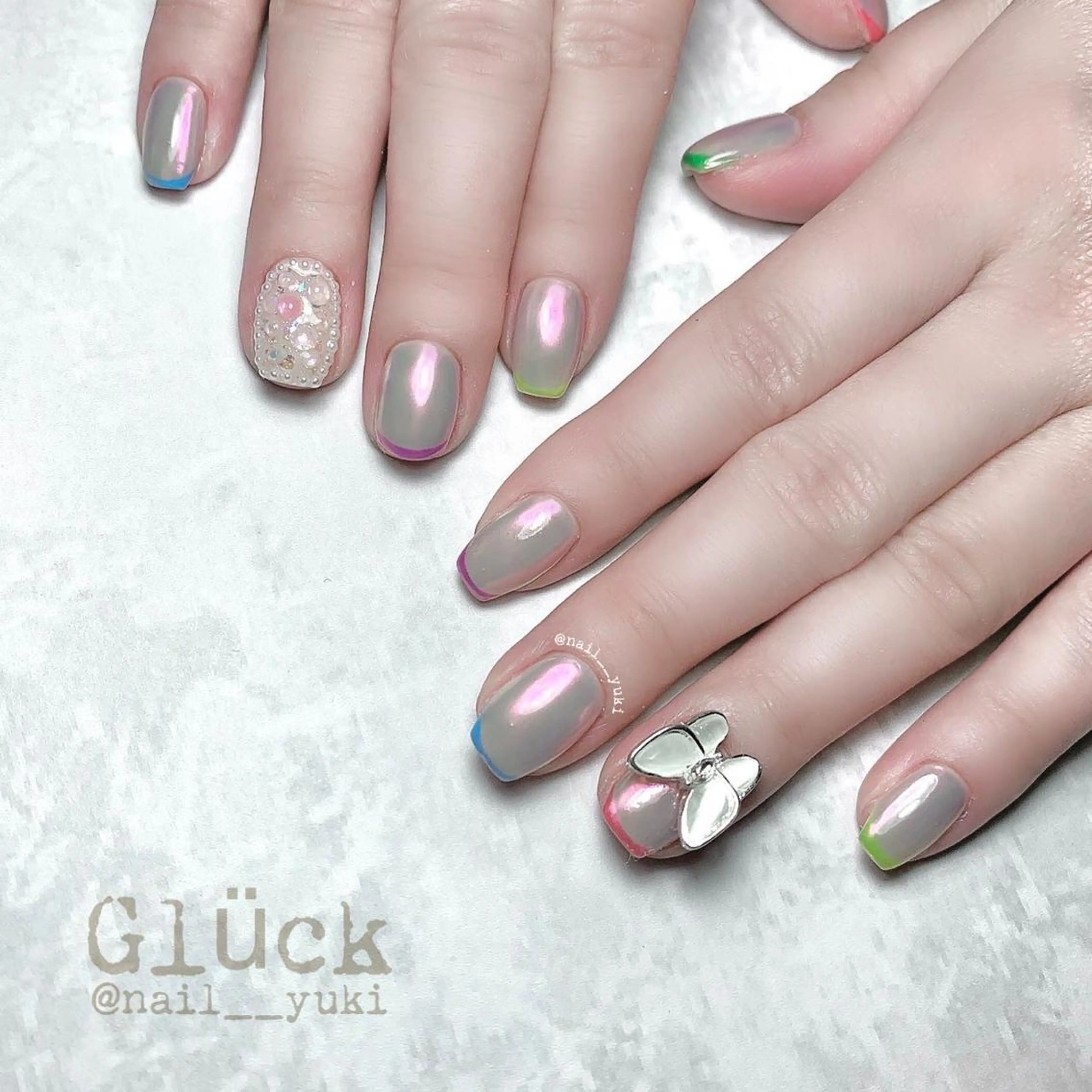 ネイル ハンドネイル Glück yukiのマツエク・マツパデザイン