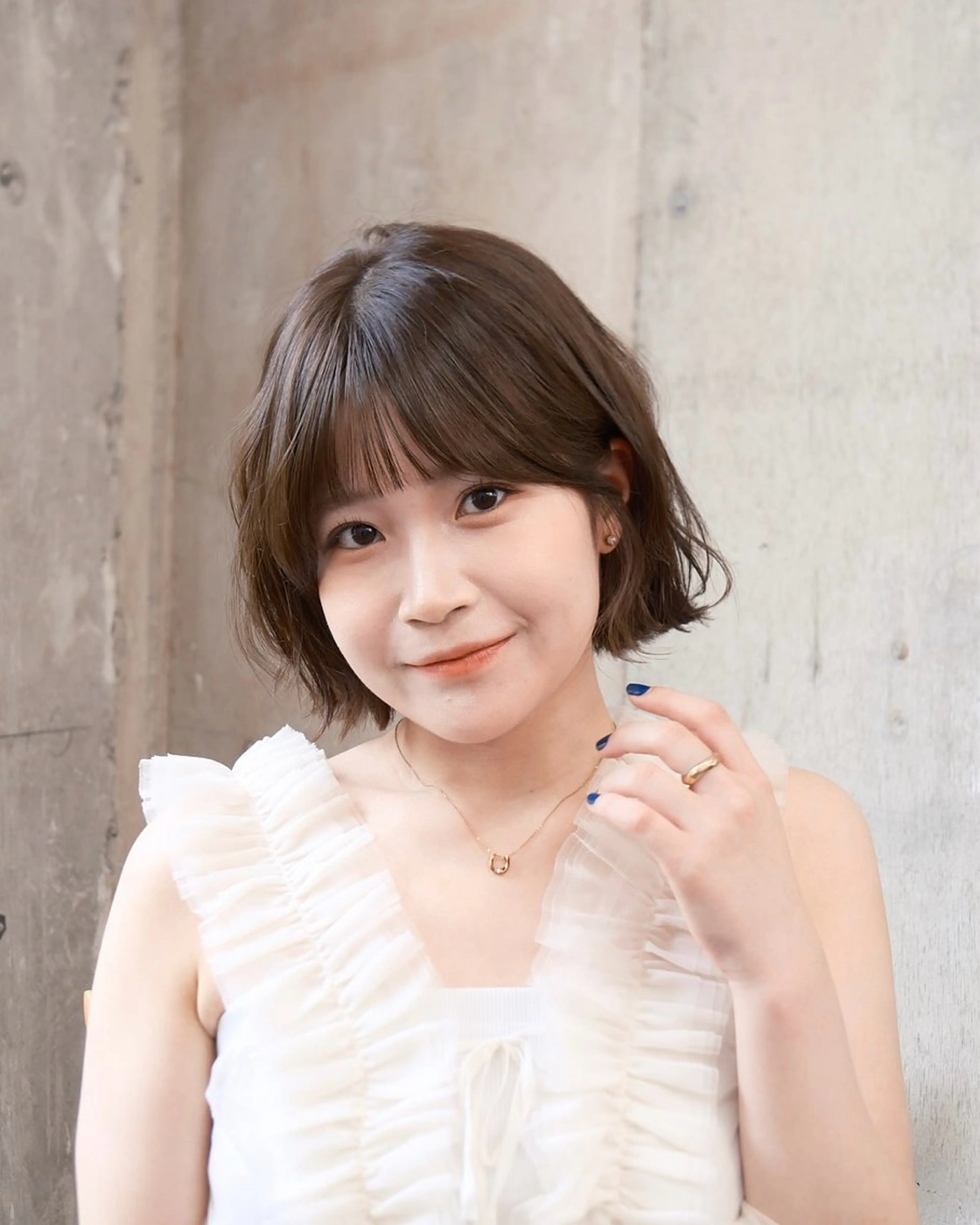 ショート パーマ 🎀Wカラー/ピンク /ベージュ🎀ゆらのヘアスタイル