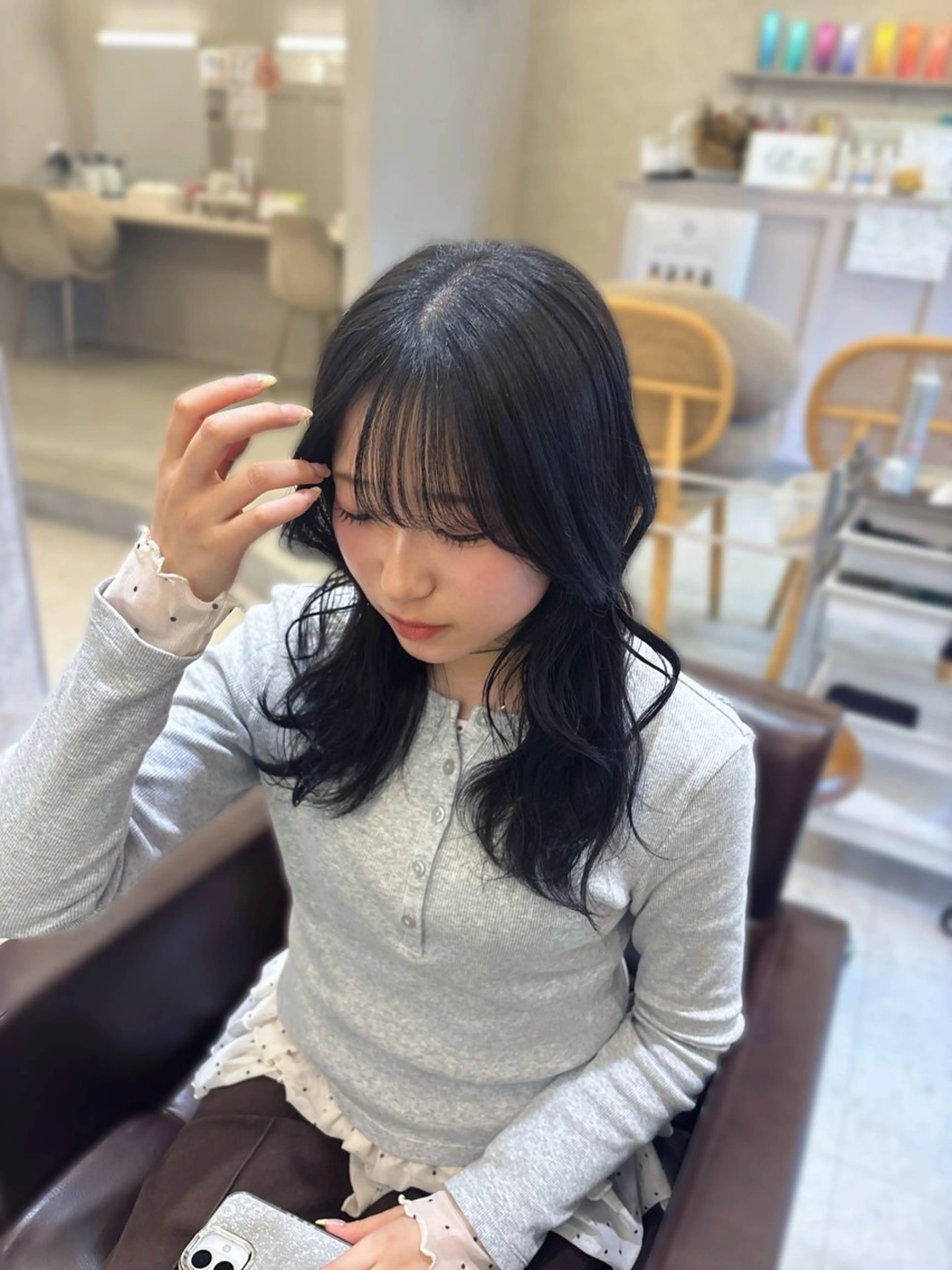 セミロング 門田 夏鈴のヘアスタイル