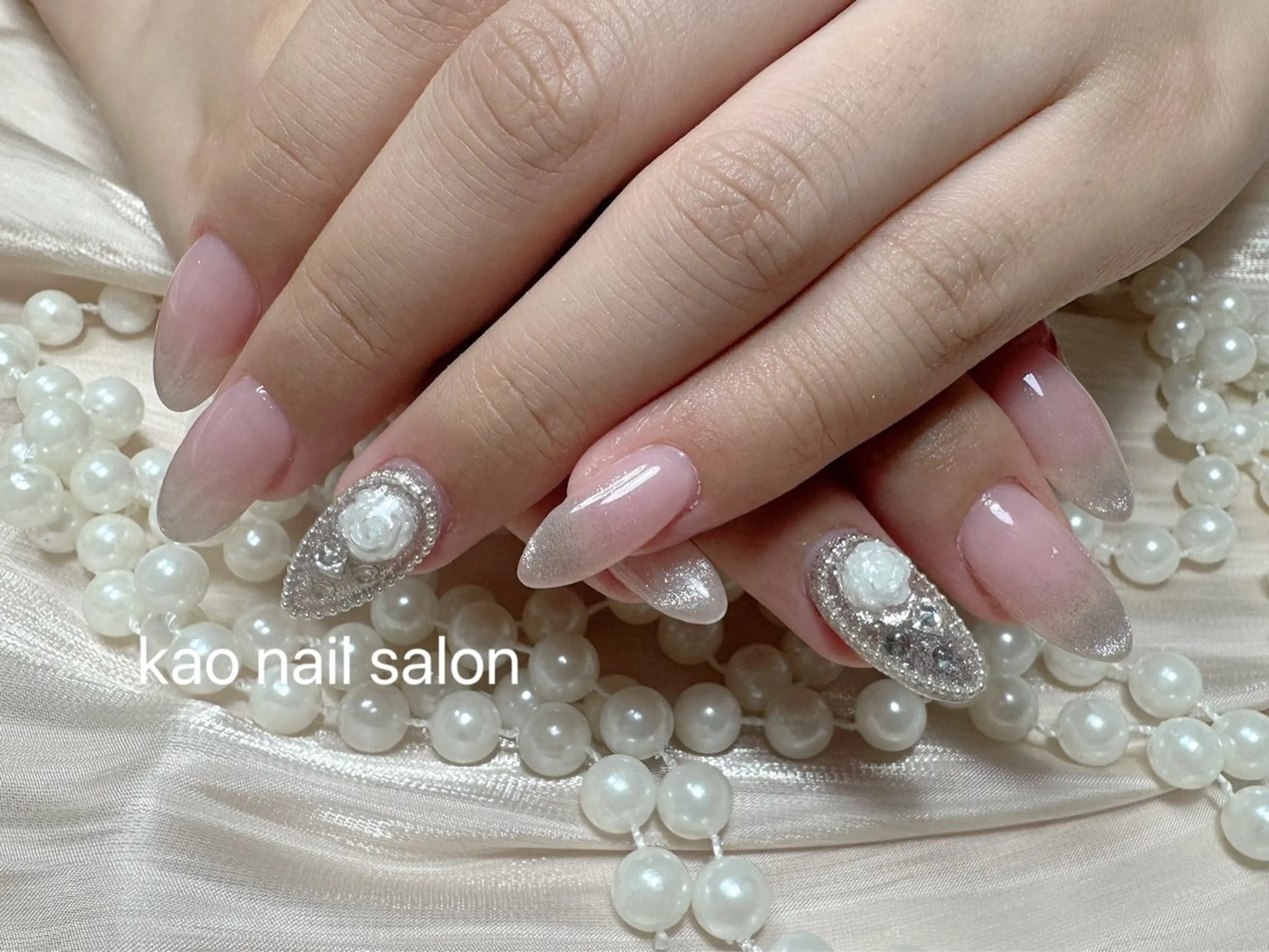 ネイル ハンドネイル kao nail マグネット/長さだしのネイルデザイン