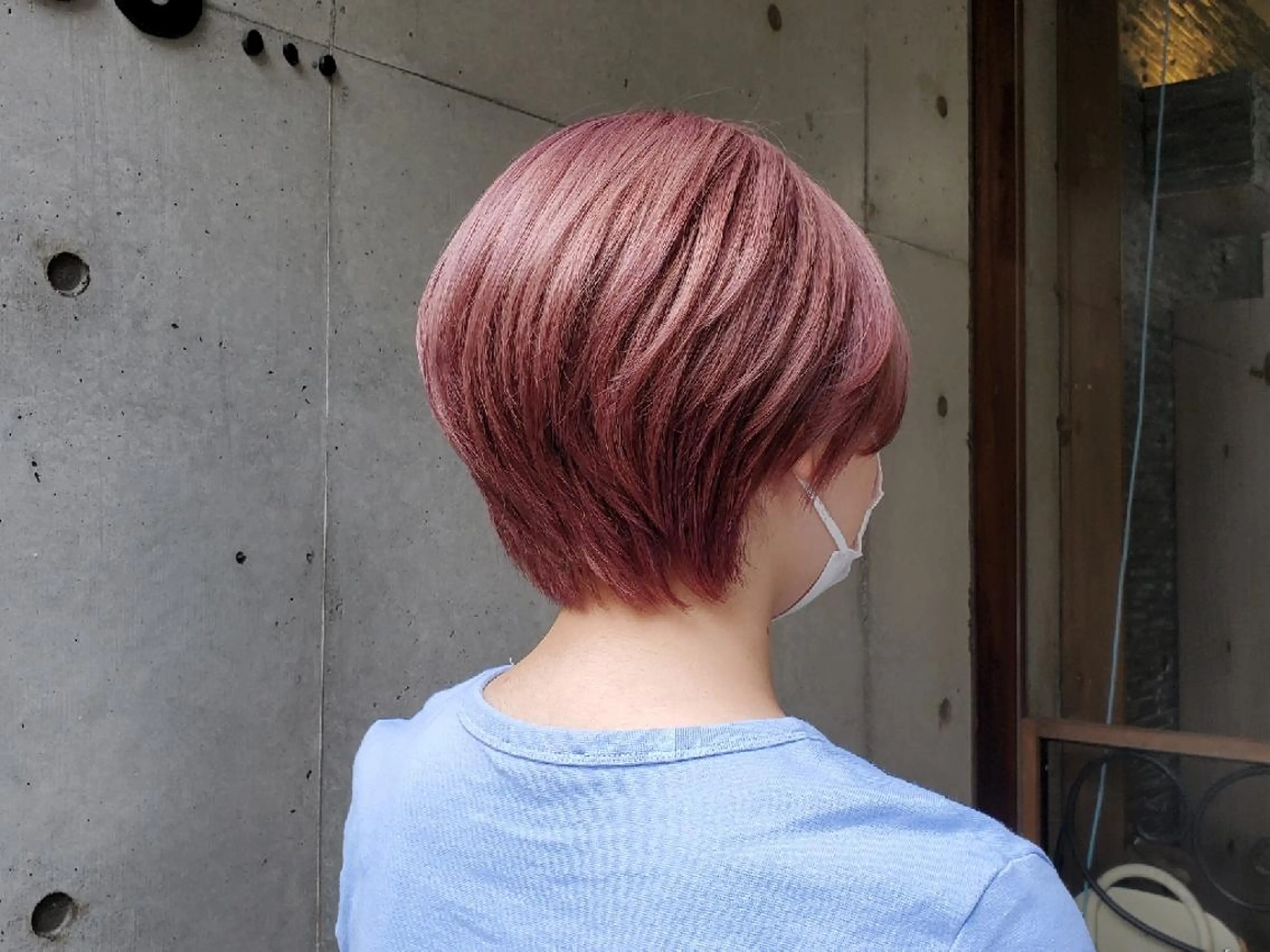 カラー ベージュカラー ダブルカラー ピンクカラー ピンクベージュ 梅澤 勧太のヘアスタイル