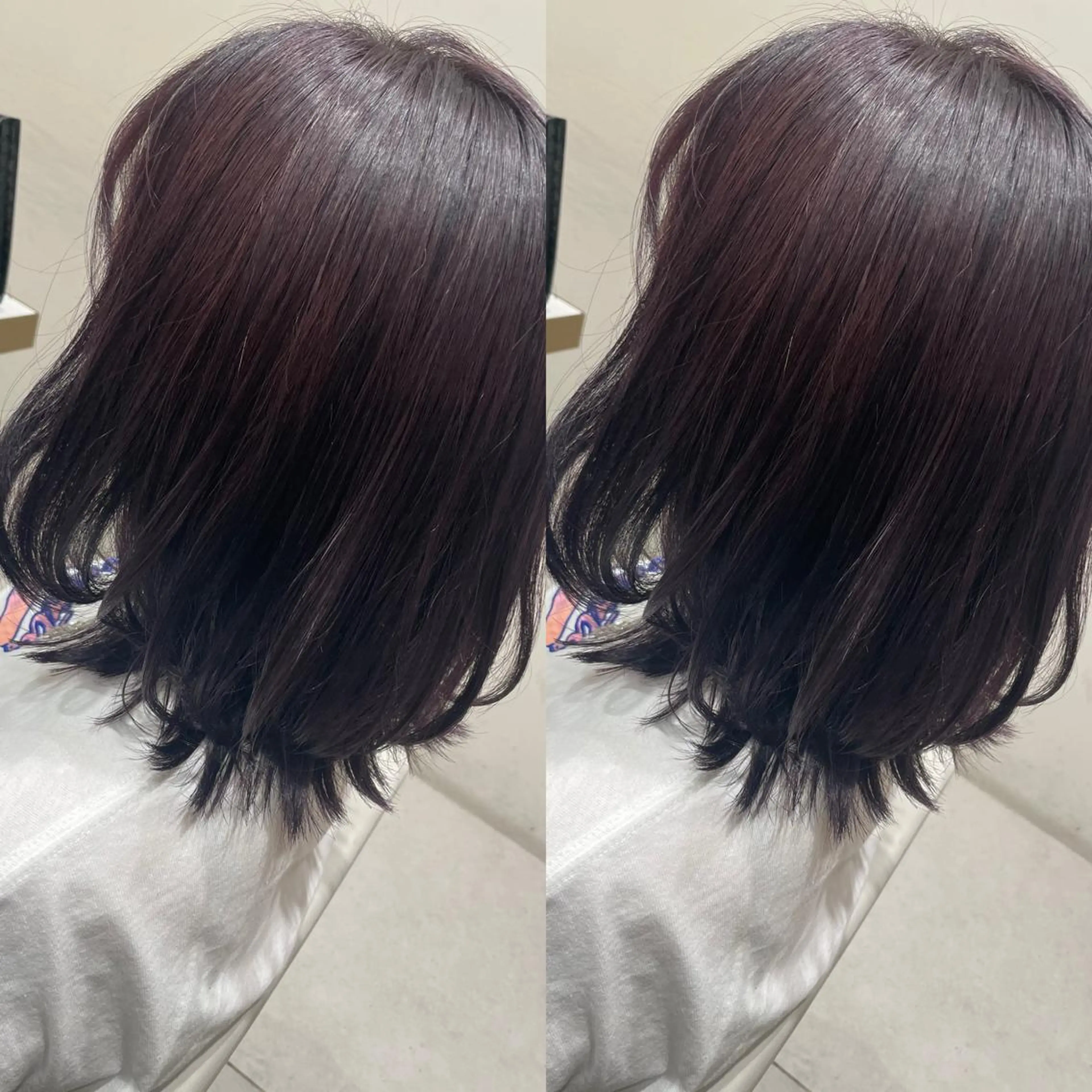 カラー カット ヘアカラー トリートメント レイヤーカット/透明 感カラー🐬永井瑠栞のヘアスタイル