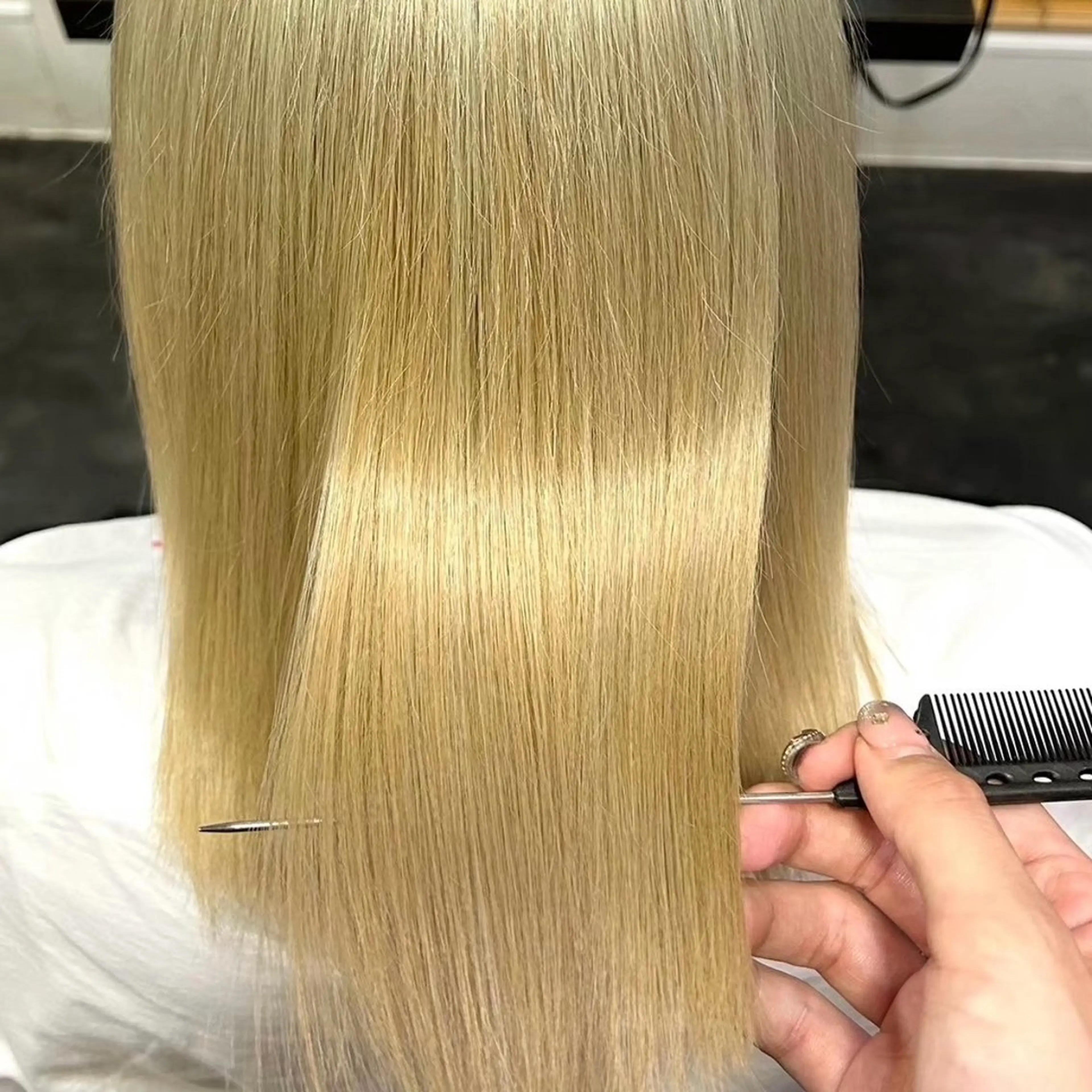 ロング パーマ 縮毛矯正 トリートメント 【nui 茨木】 清水優のヘアスタイル