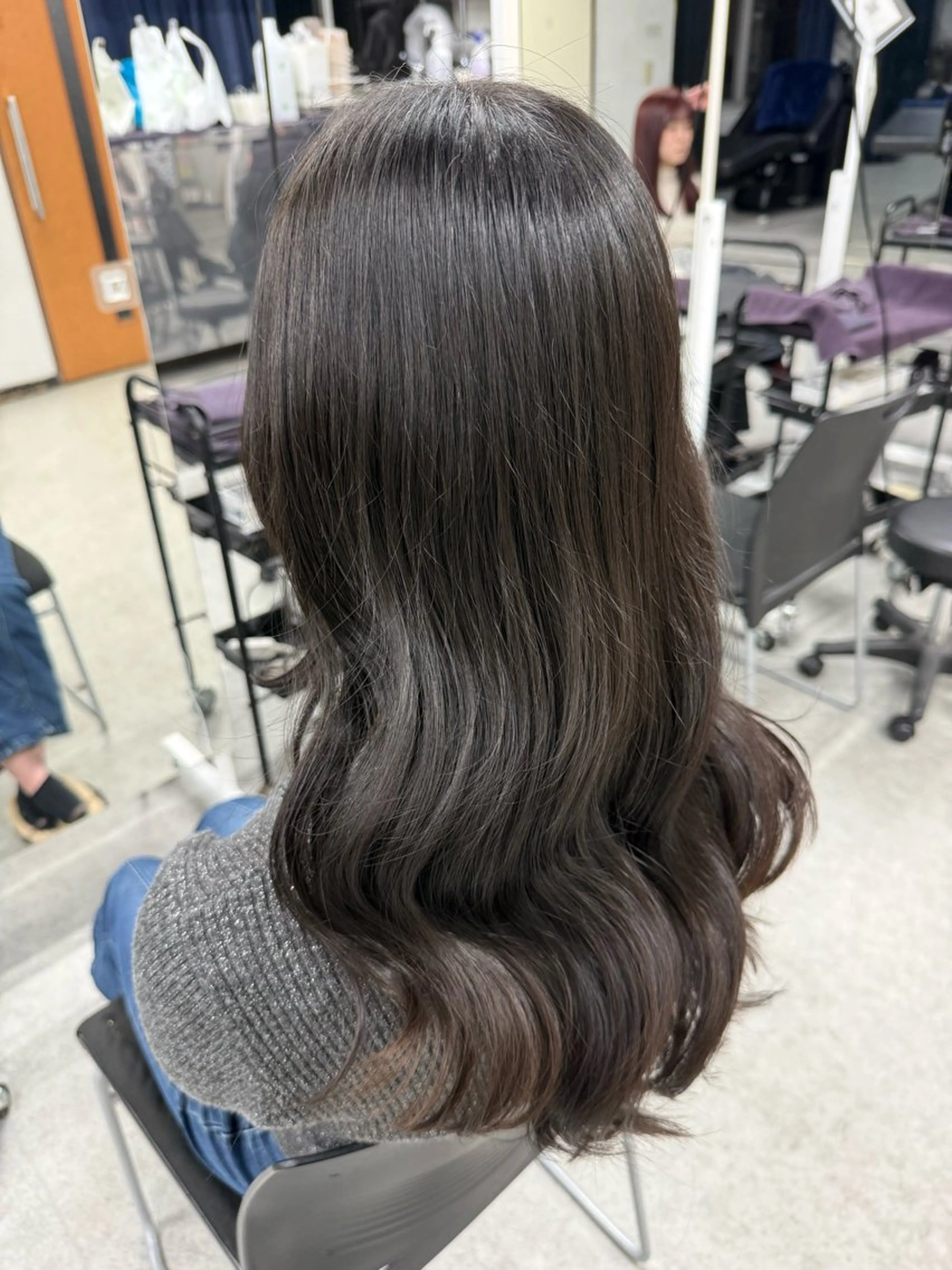 ロング カラー ヘアカラー トリートメント mao⭐️ 透明感カラー‎⭐️のヘアスタイル