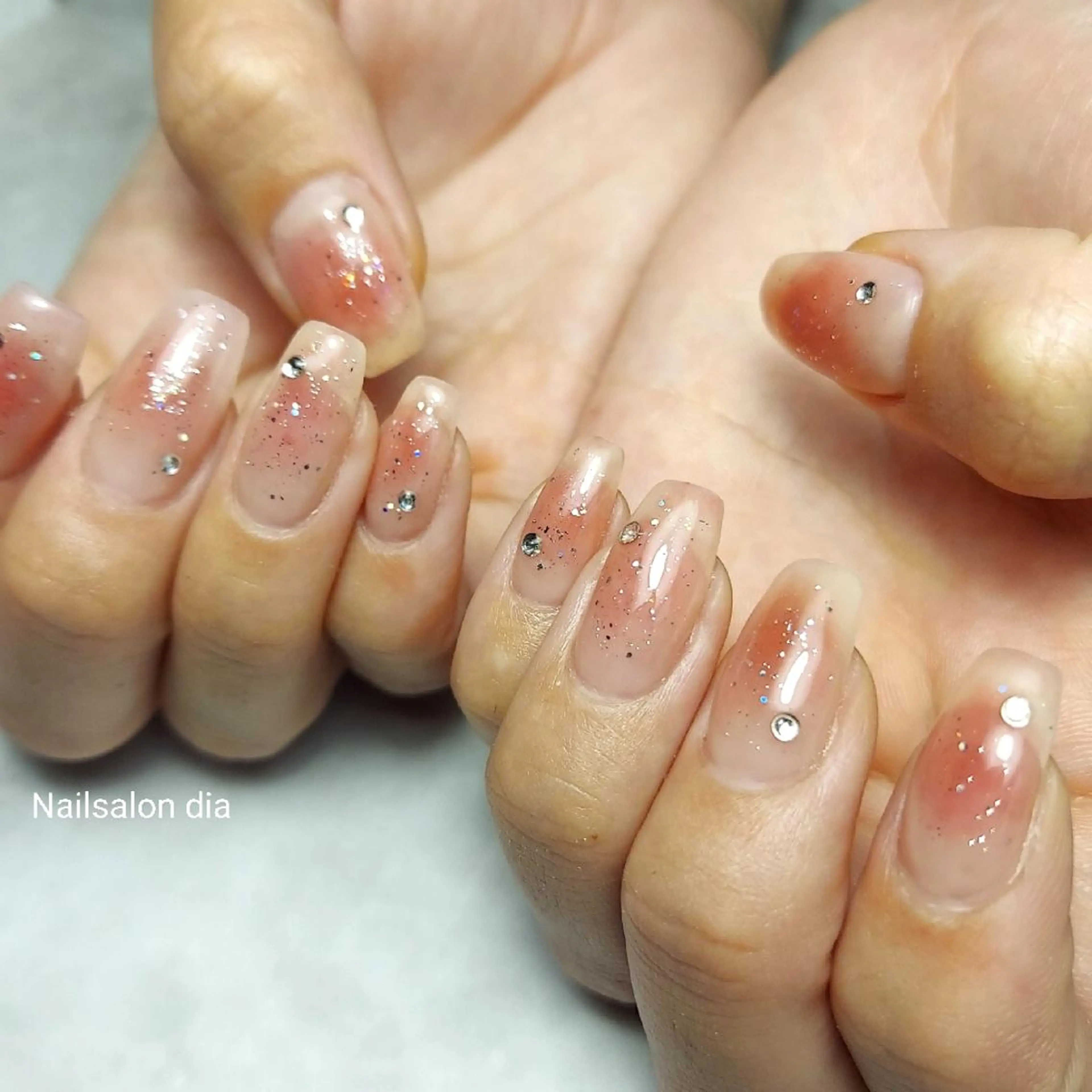 ネイル チークネイル フラワーネイル キラキラネイル マグネットネイル ミラーネイル ハンドネイル 栗東駅 徒歩10分 ネイルサロン ディアのネイルデザイン
