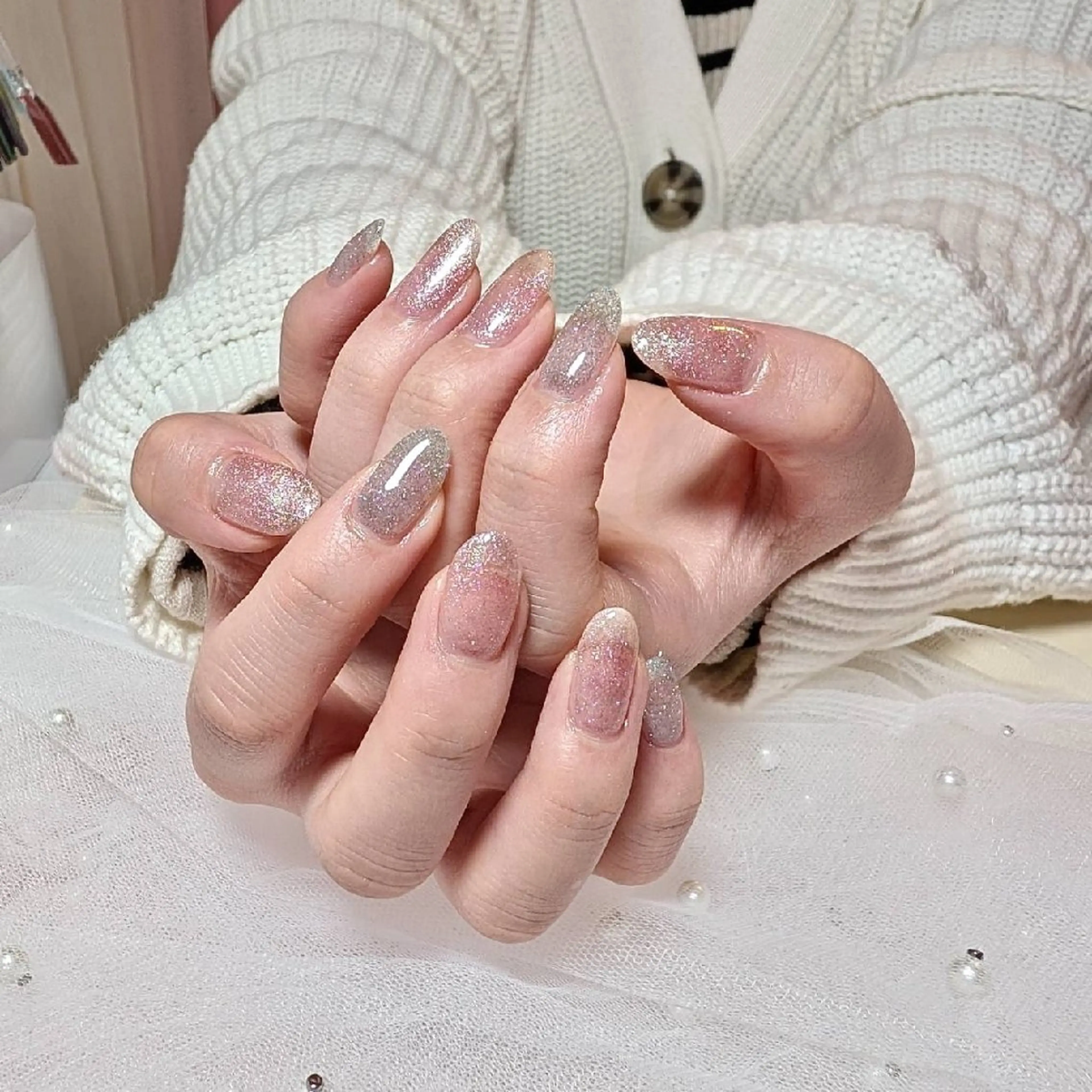 ネイル フラッシュネイル マグネットネイル ハンドネイル Alissa Nailのネイルデザイン