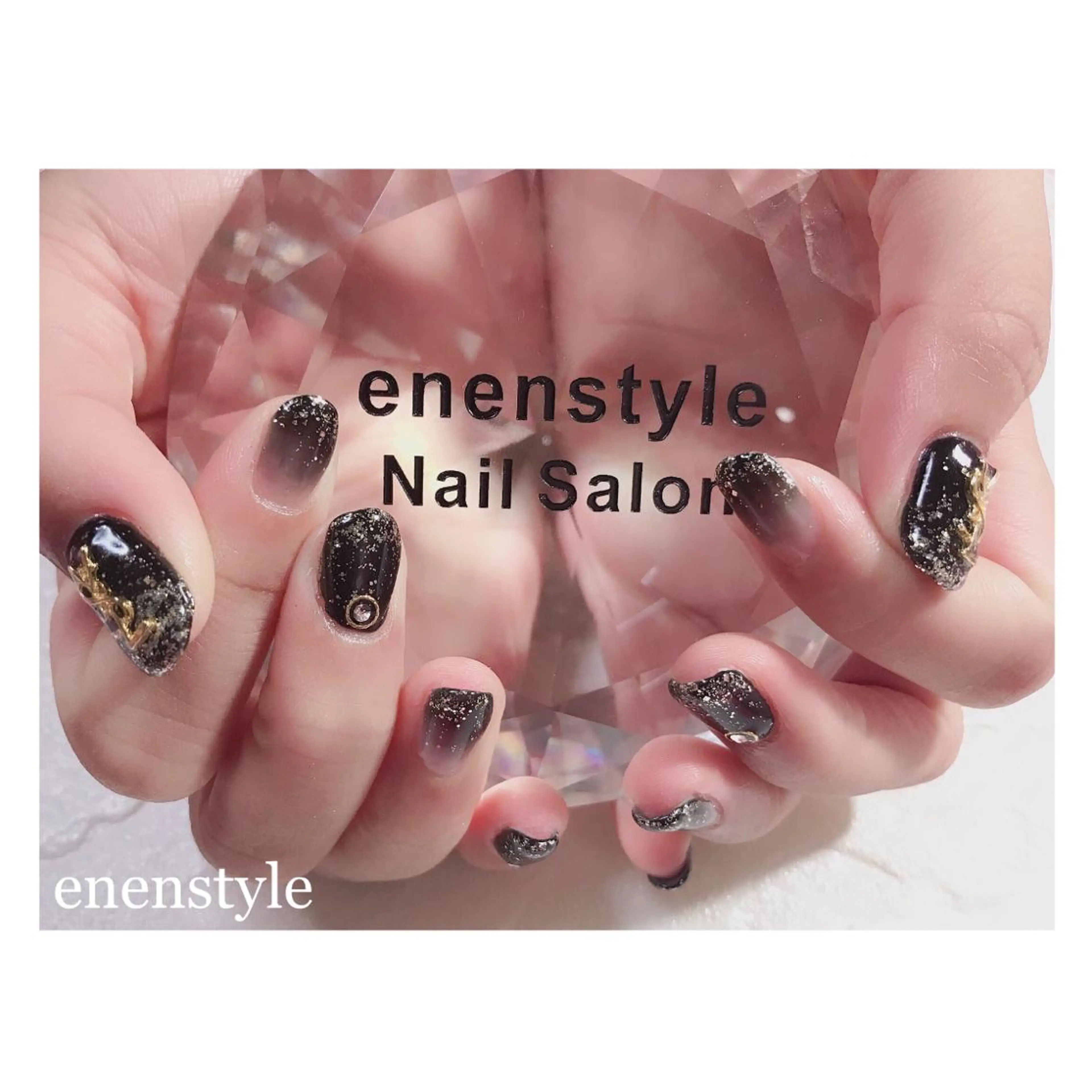 ミディアム ネイル グラデーション ワンカラーネイル ハンドネイル 👑enen style👑のネイルデザイン