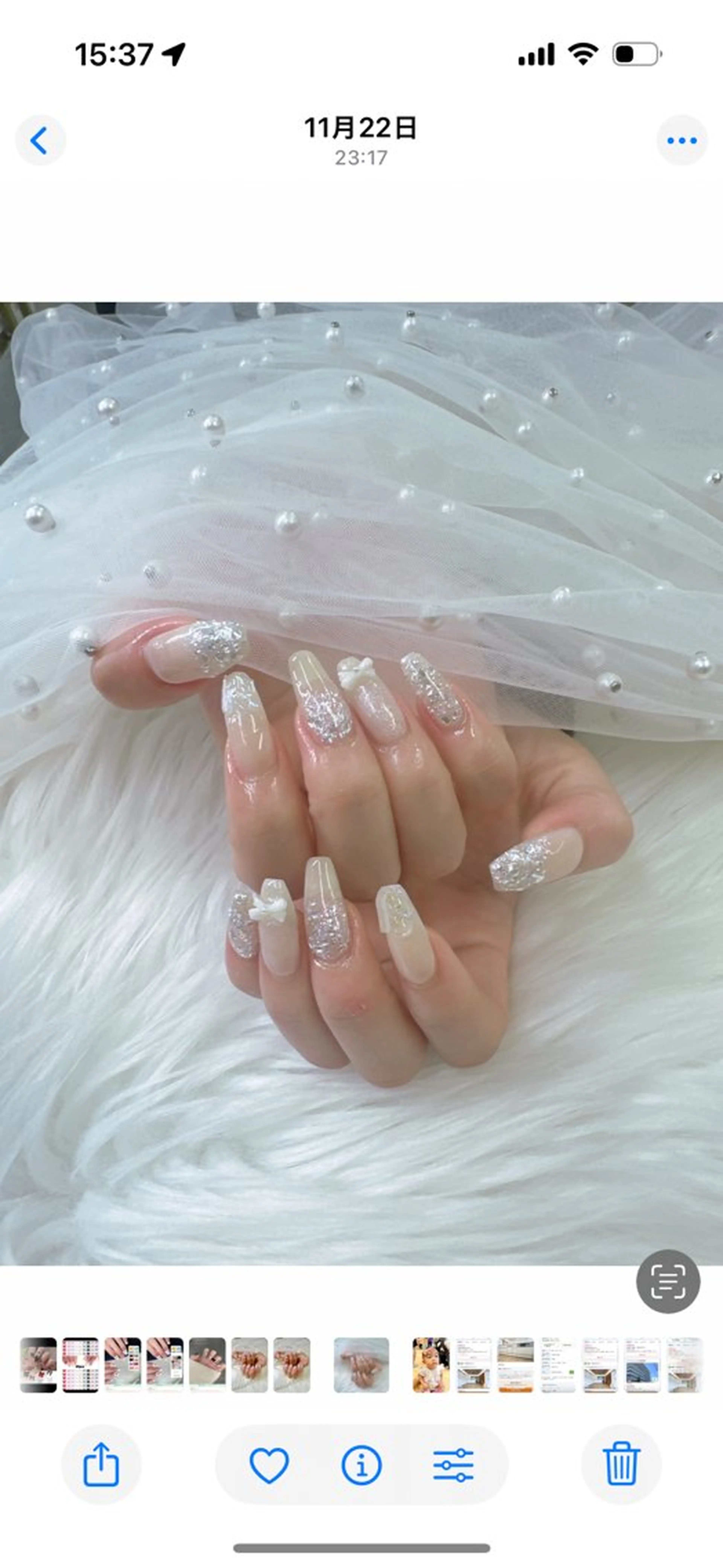 ネイル ジェルネイル ロングネイル マグネットネイル ワンカラーネイル パラジェル ハンドネイル Queeens nailのネイルデザイン