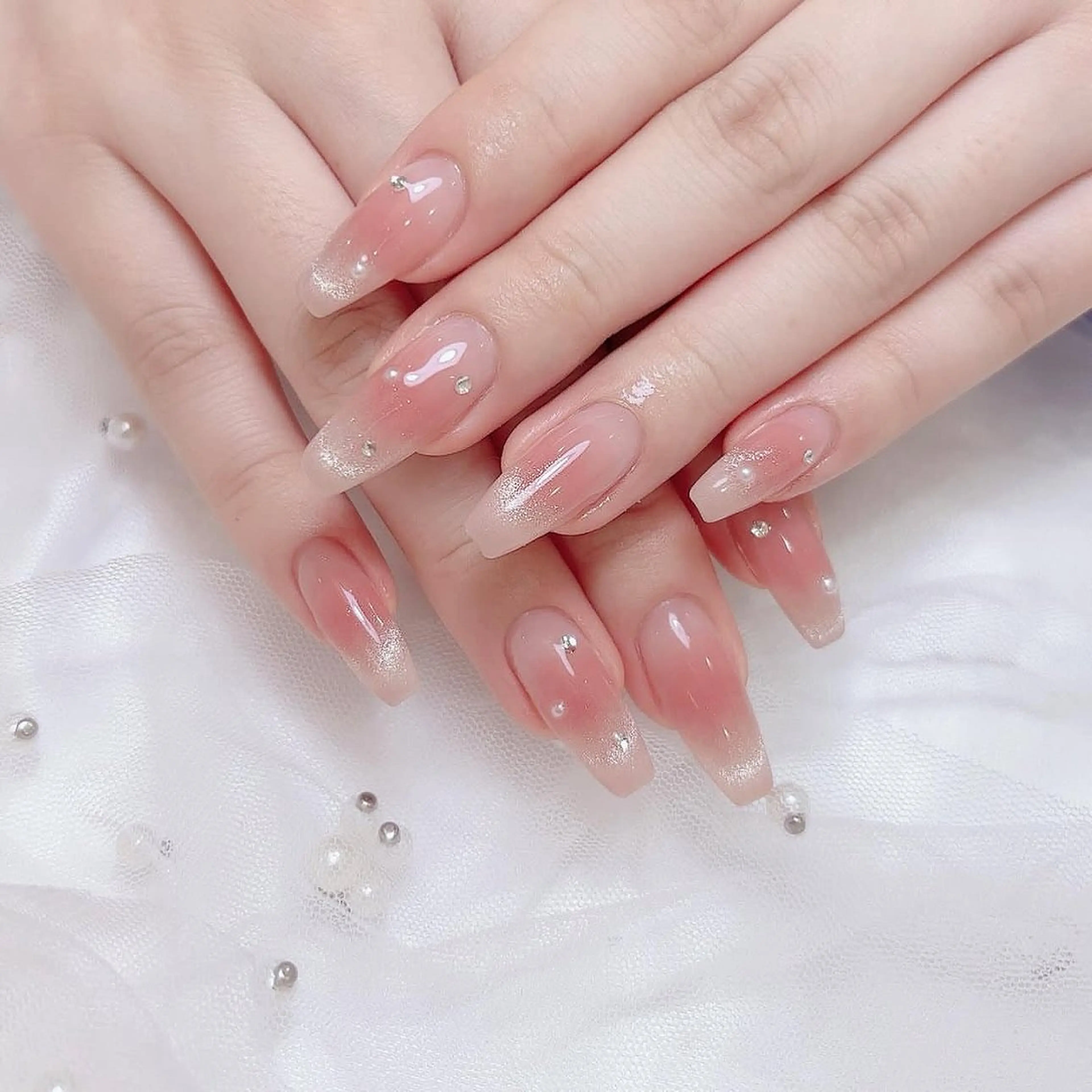 チークマグネットネイル💅(オフなし)の写真