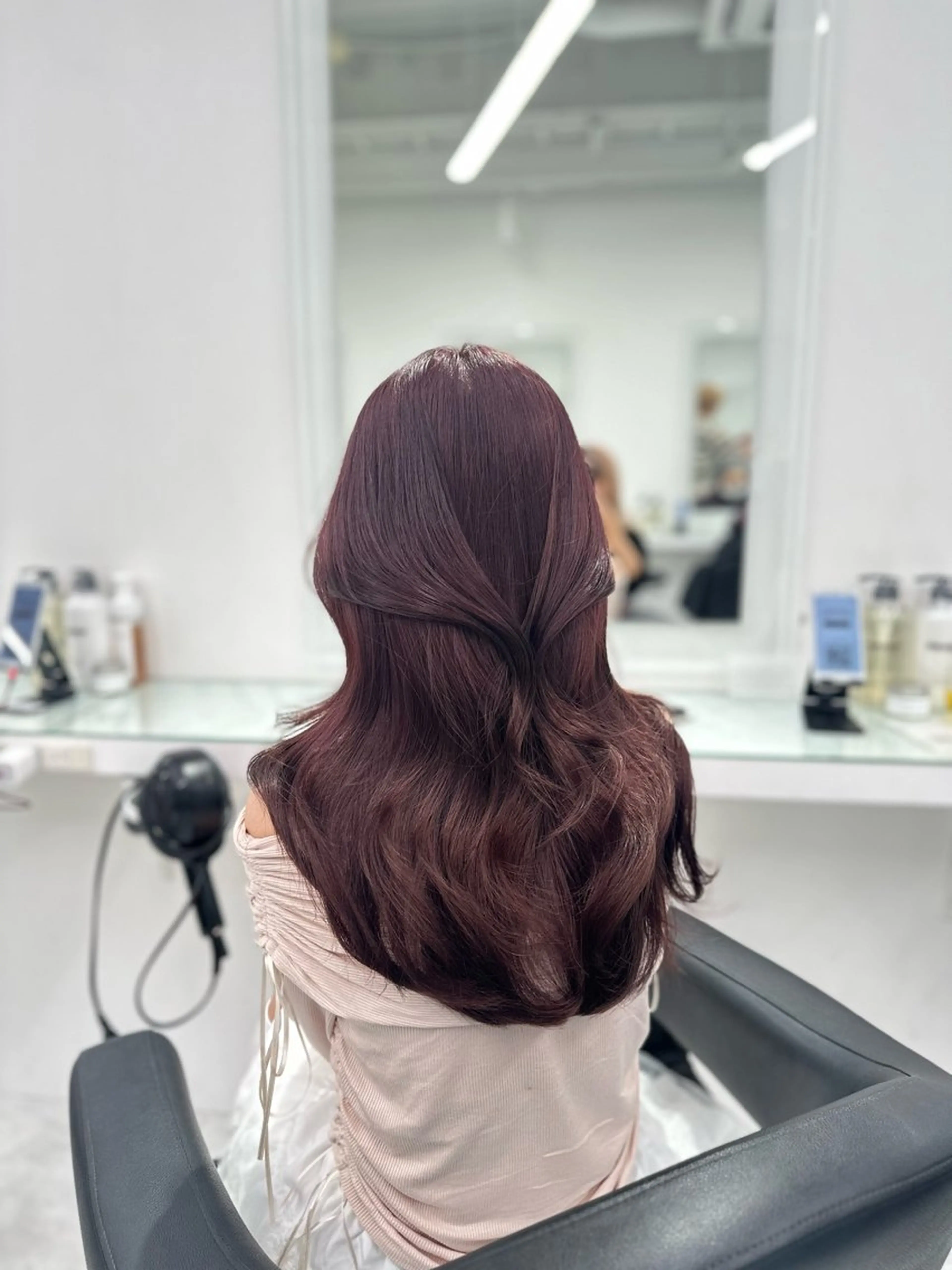 セミロング カラー ヘアカラー トリートメント ヘッドスパ ヘアセット ❄最強かわいいカラー ❄️MINA❄️のヘアスタイル