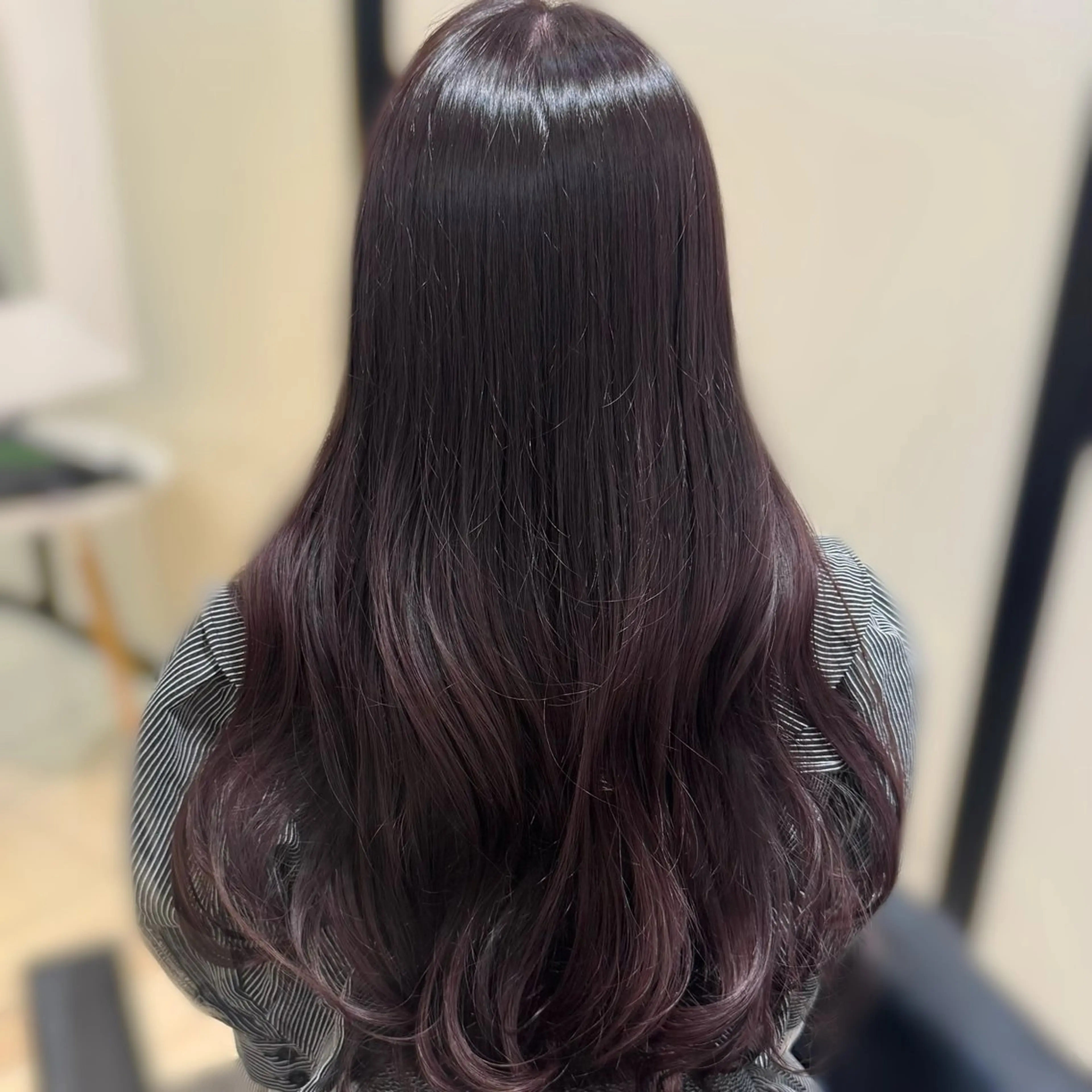 ロング カラー ブリーチ ラベンダーカラー ブリーチなしカラー カット ヘアカラー トリートメント ブリーチなしカラー kana🐱のヘアスタイル
