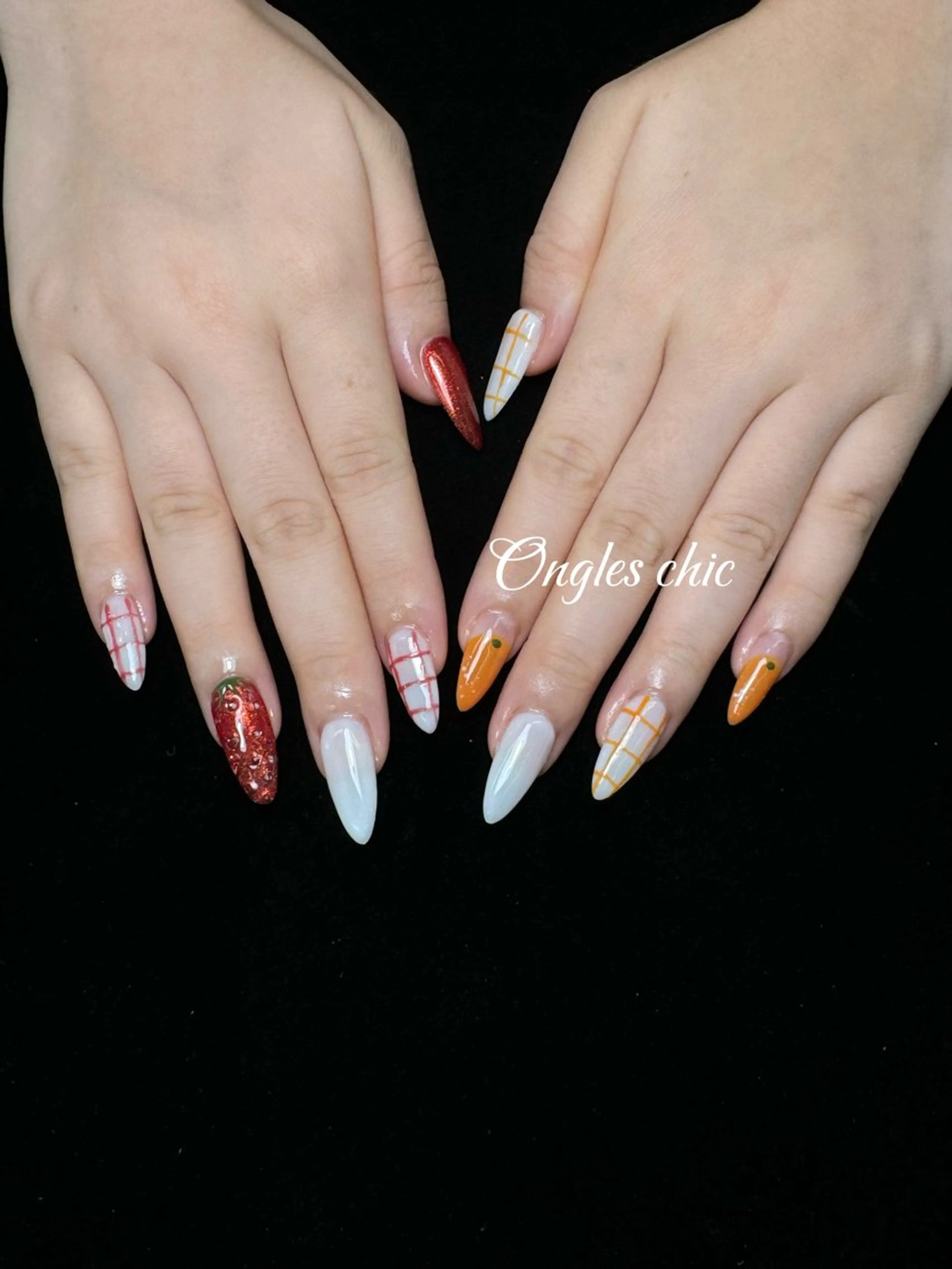 ネイル ハンドネイル ongles chicのネイルデザイン