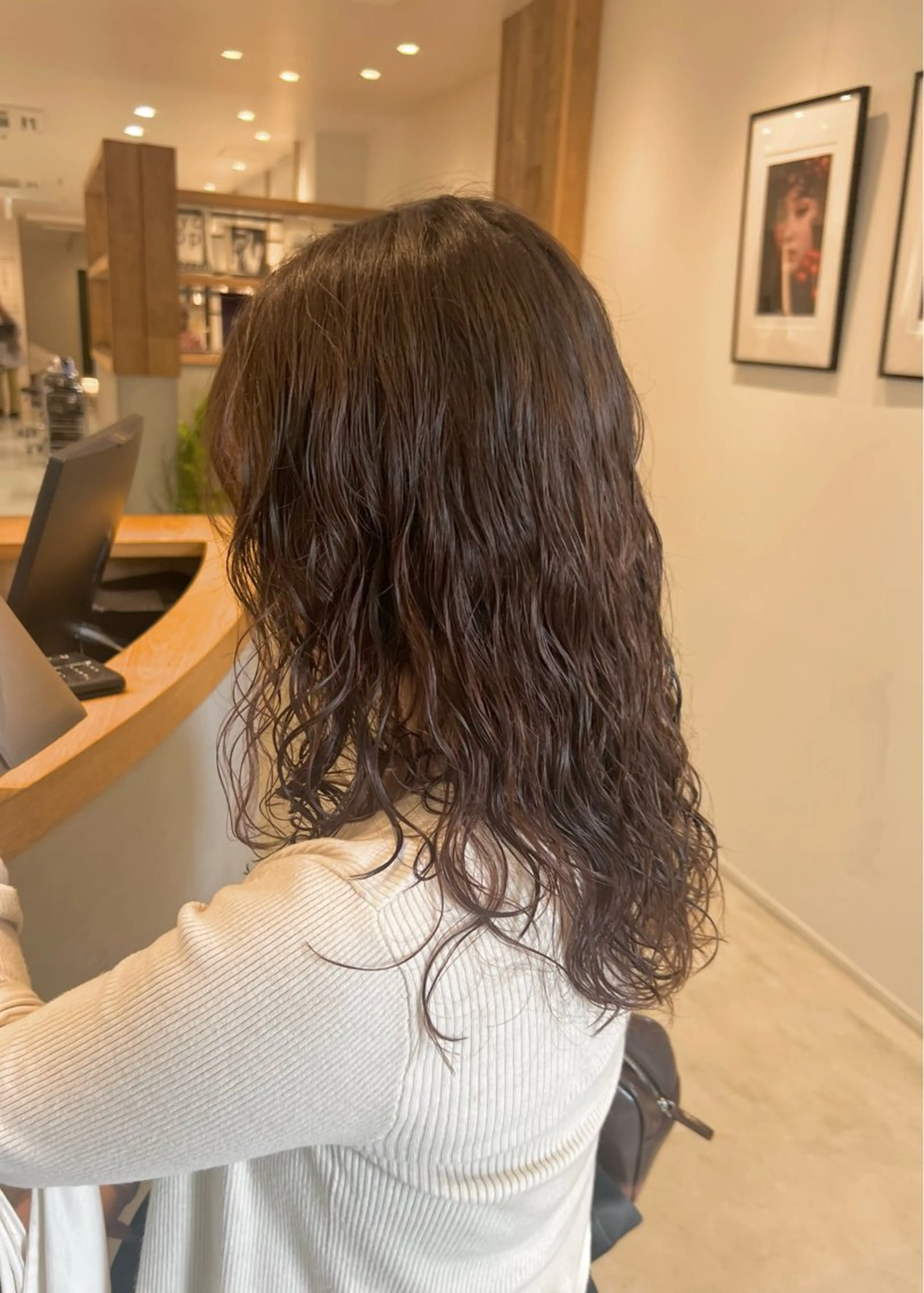 ミディアム ミディアムパーマ カット パーマ パーマ/名古屋パーマ / コデラ ナナホのヘアスタイル