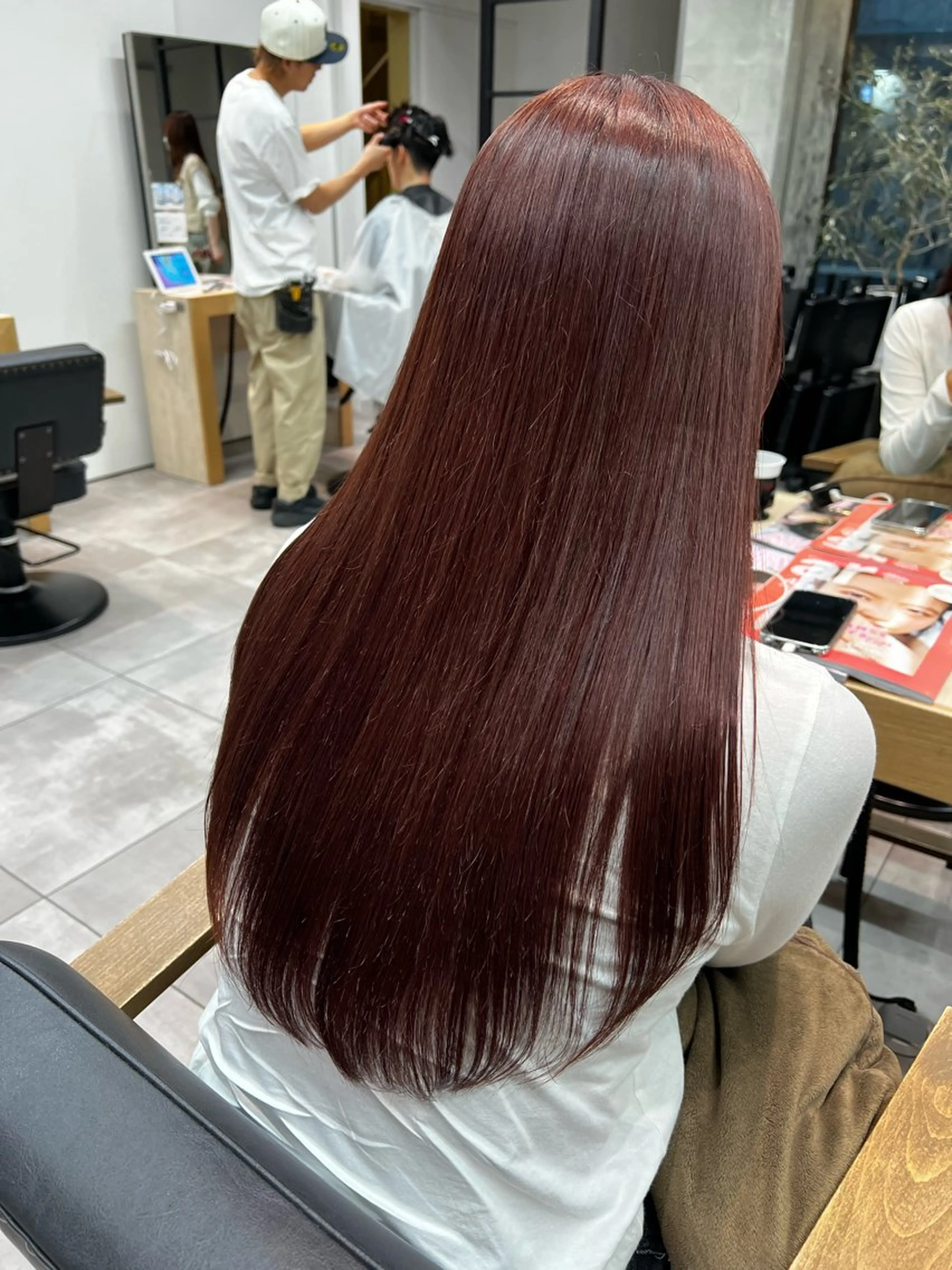 ロング カラー ヘアカラー トリートメント 🌞レイヤー×カラー 前川那津美🌞のヘアスタイル