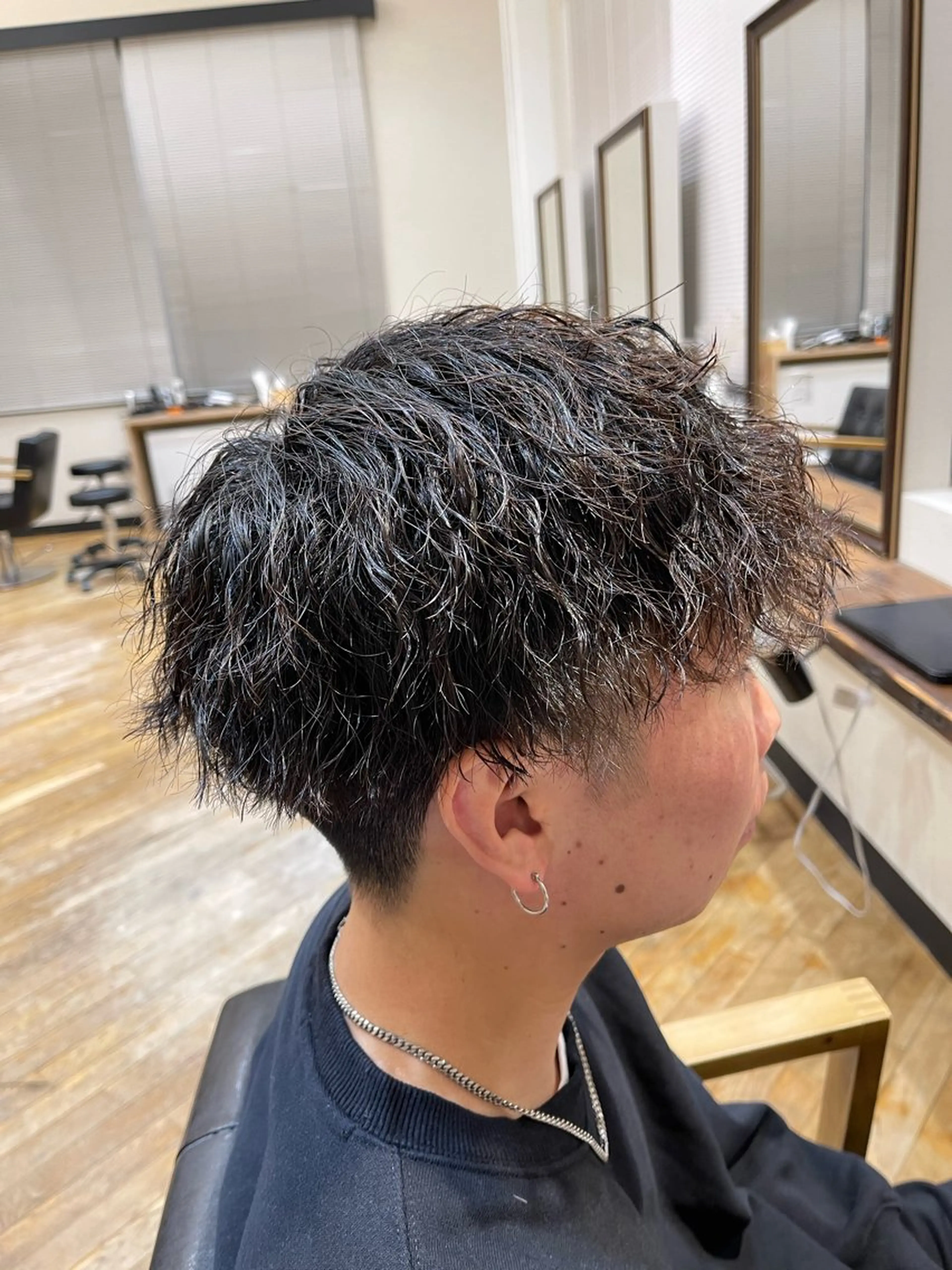 ショート カット パーマ 佐藤 海璃のヘアスタイル