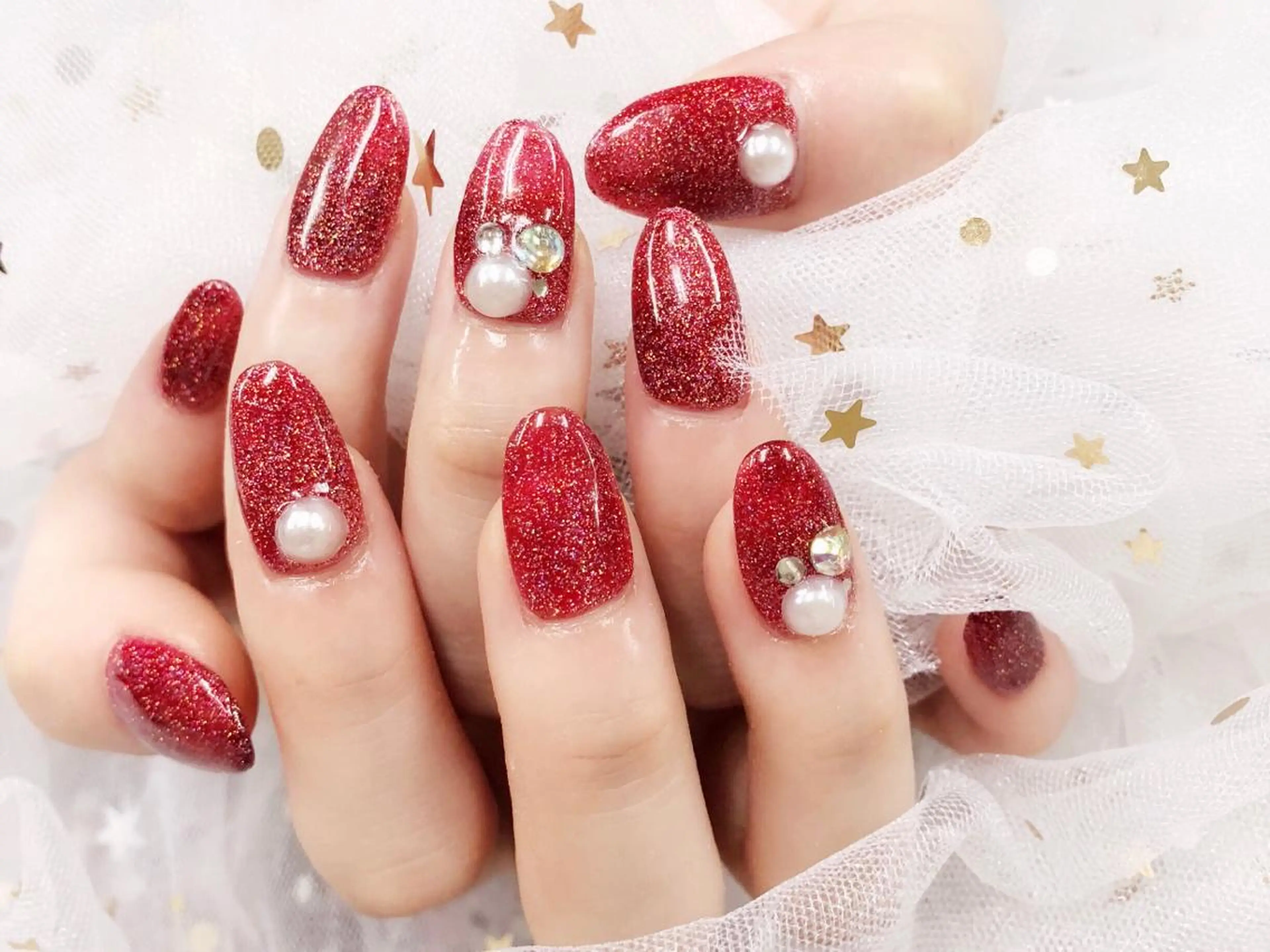 ネイル ワンカラーネイル スカルプネイル 💅ネイル✨ プリンセスのネイルデザイン