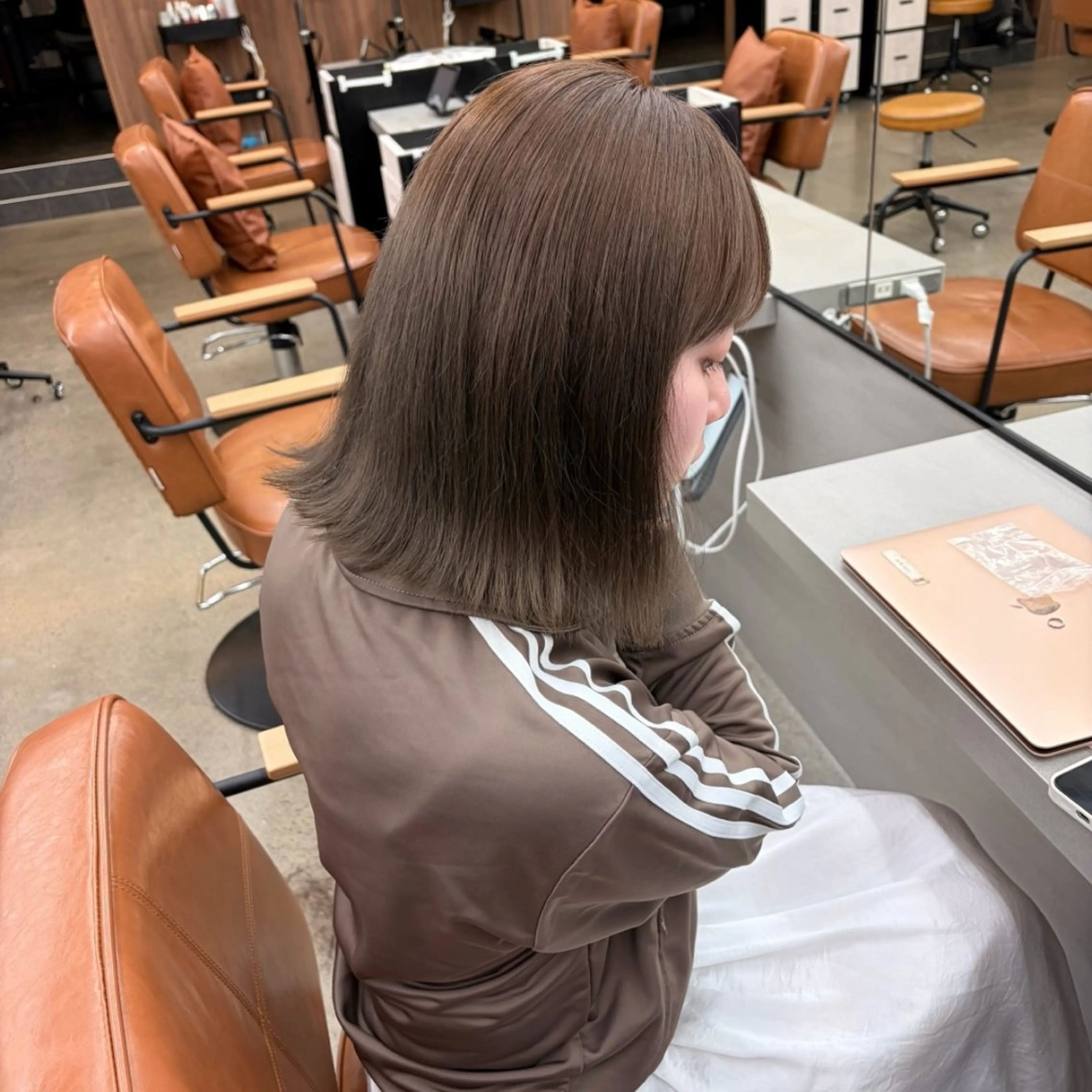 ミディアム ヘアカラー トリートメント ヘアセット 🌸透明感/レイヤー / 栗林 彩🌸のヘアスタイル