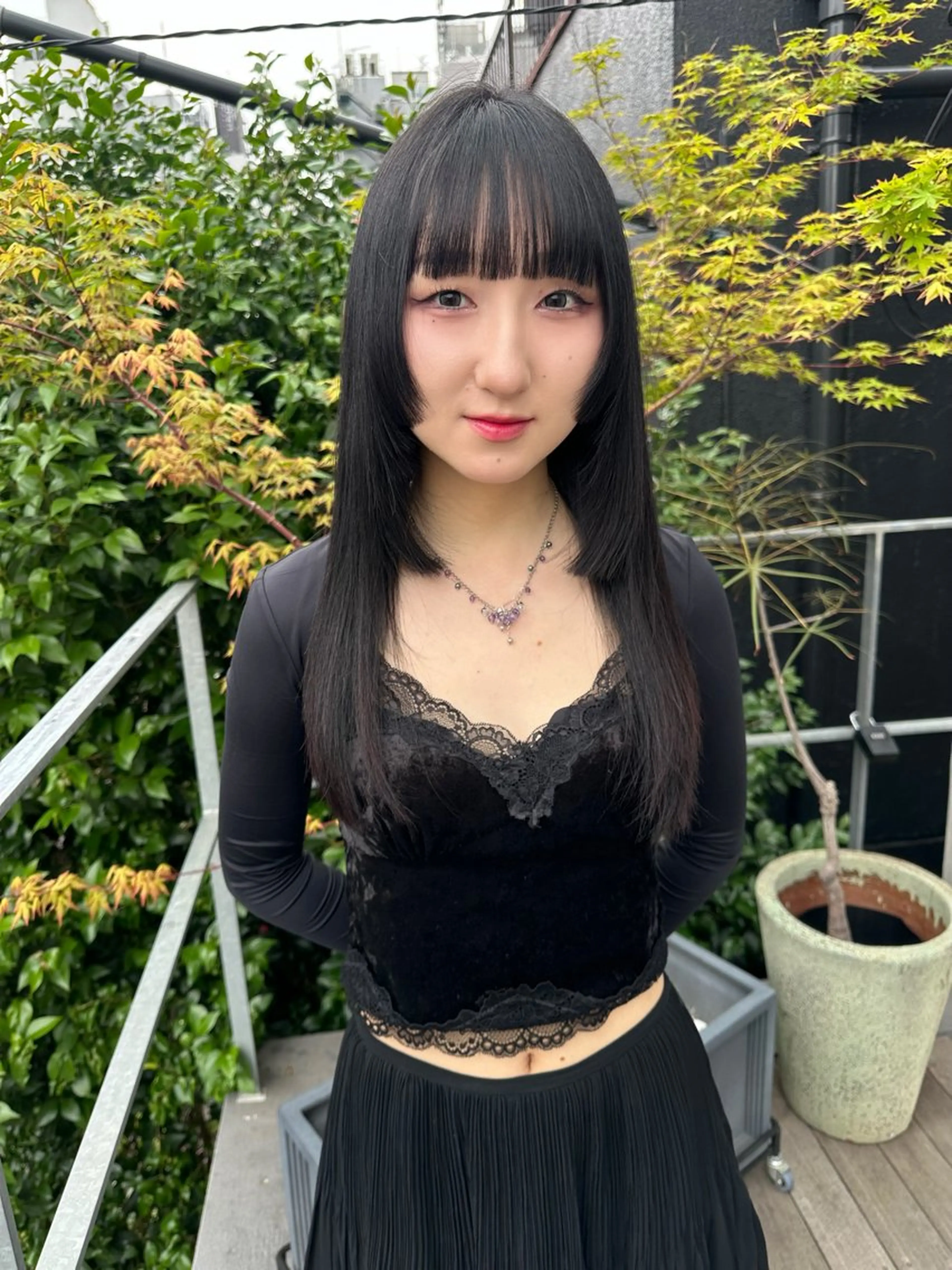 ロング 顔周りカット ボブ/似合わせカット /ニュアンスカラーのヘアスタイル