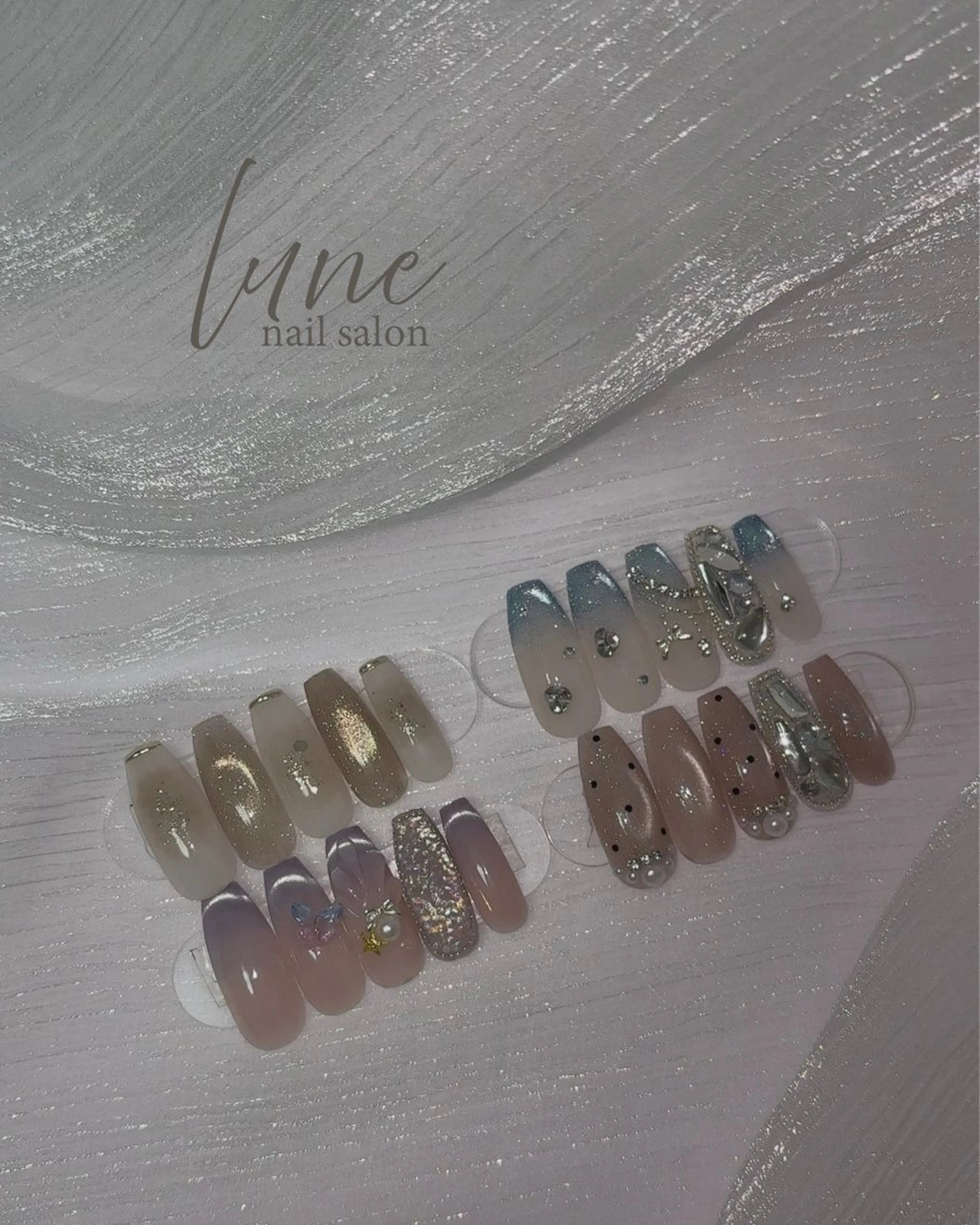 ネイル マグネットネイル ハンドネイル nail salon luneのネイルデザイン