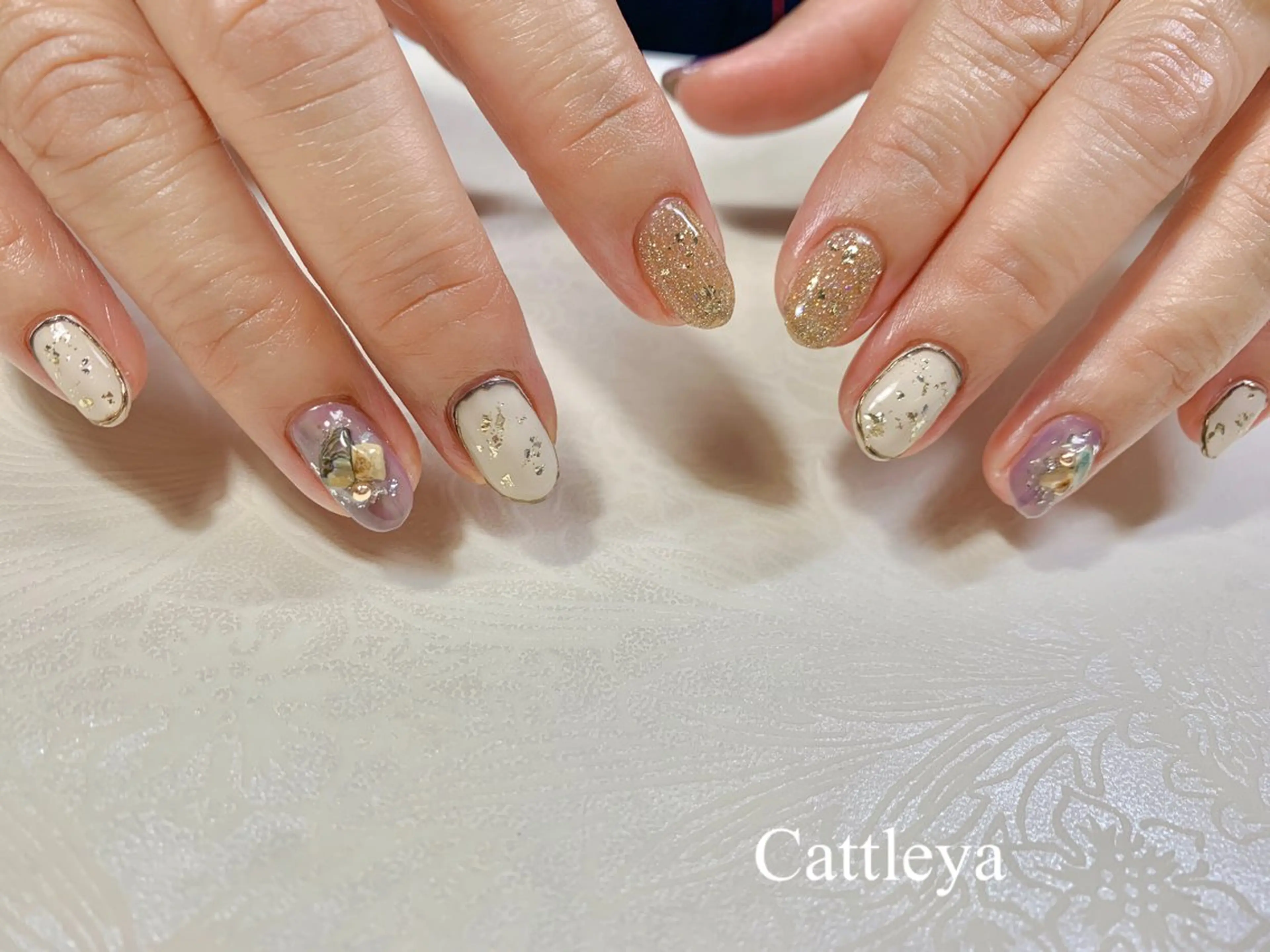 ネイル アートネイル ニュアンスネイル Cattleya カトレアのネイルデザイン