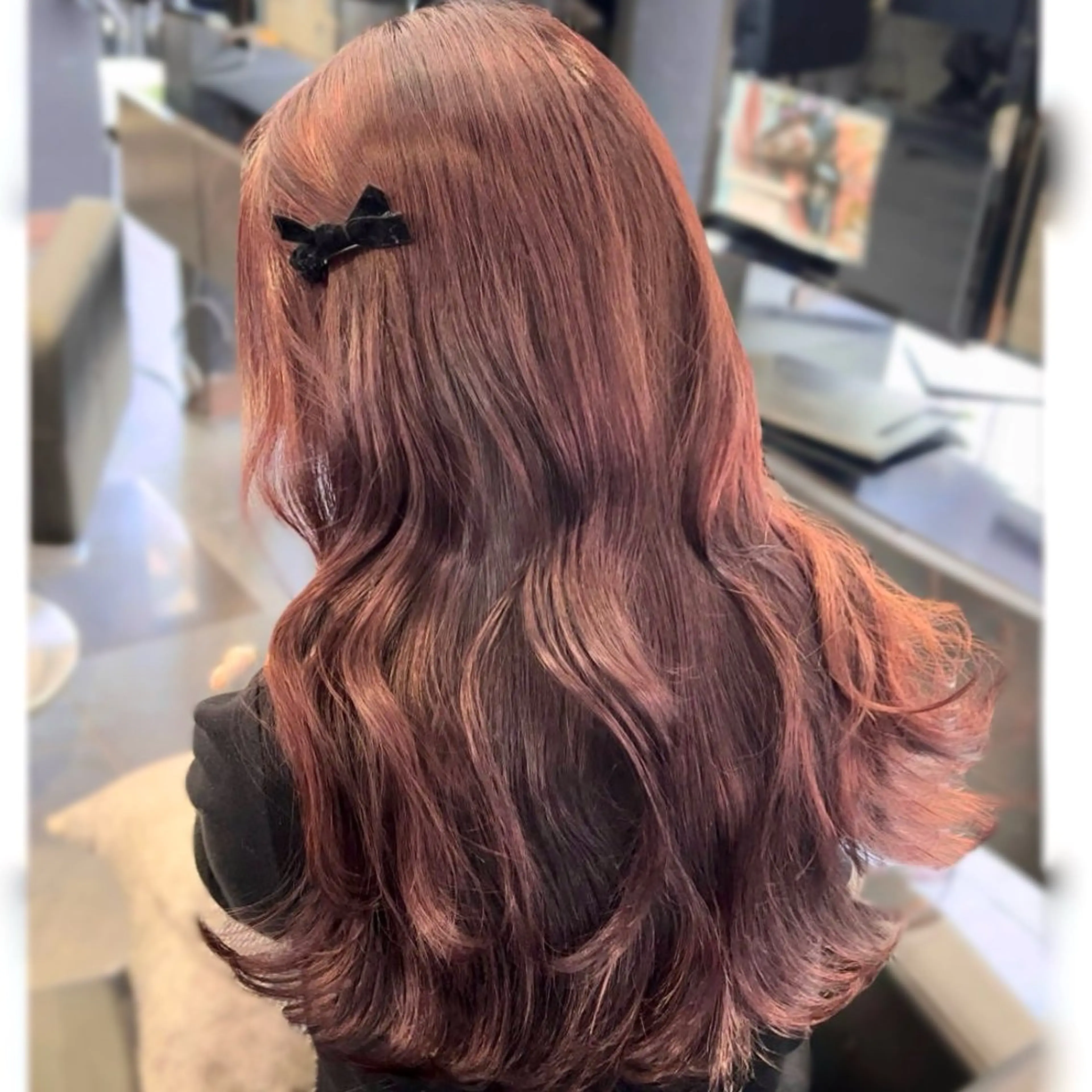 セミロング カラー ヘアアレンジ 🪞レイヤー/暖色カ ラー🧸mai🎀のヘアスタイル