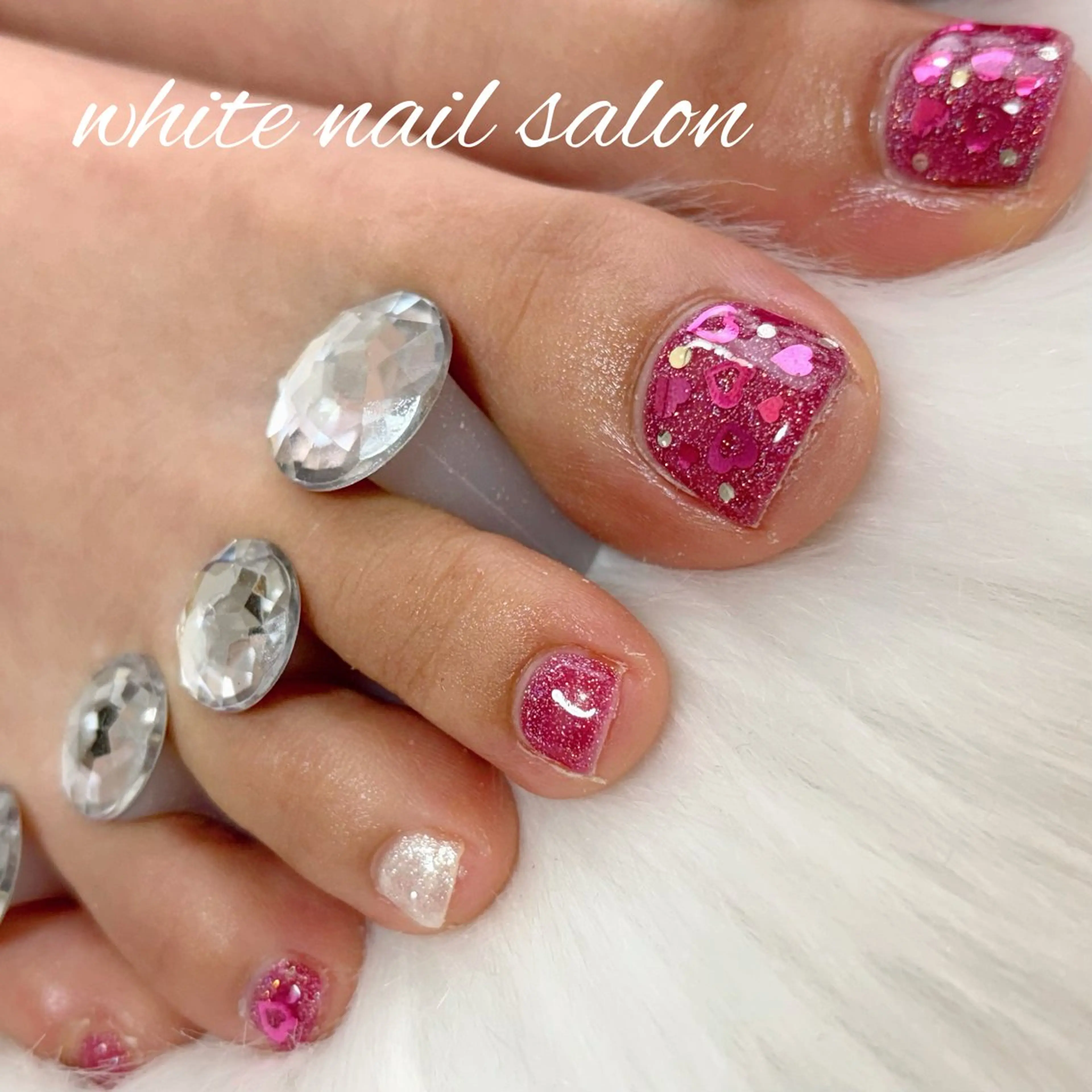 ネイル フットネイル フットネイル white nail salonのネイルデザイン