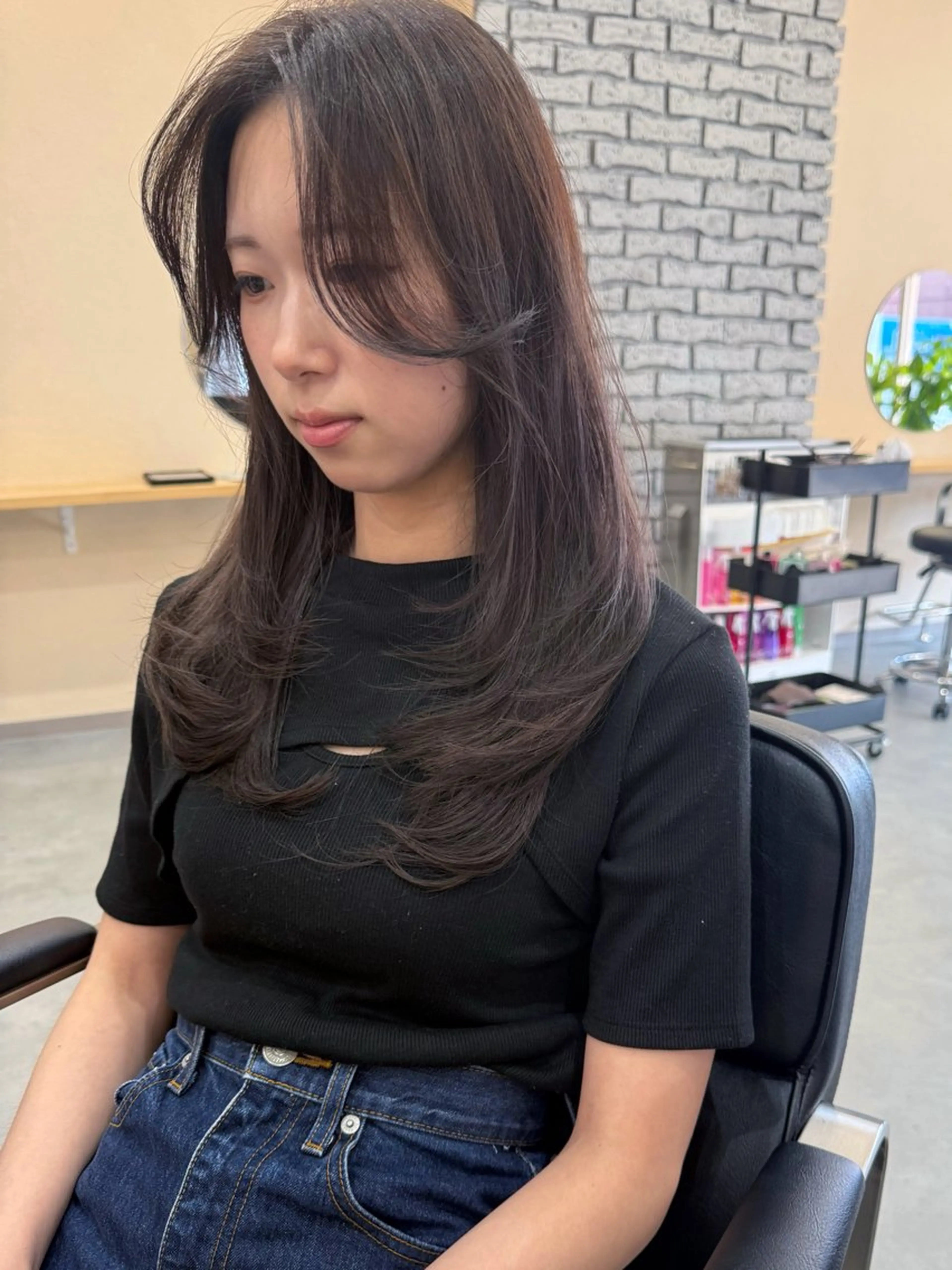 ロング ショートボブ ボブ 髪質改善 韓国風ヘア レイヤーカット カット ヘアカラー トリートメント suii..hair designのヘアスタイル