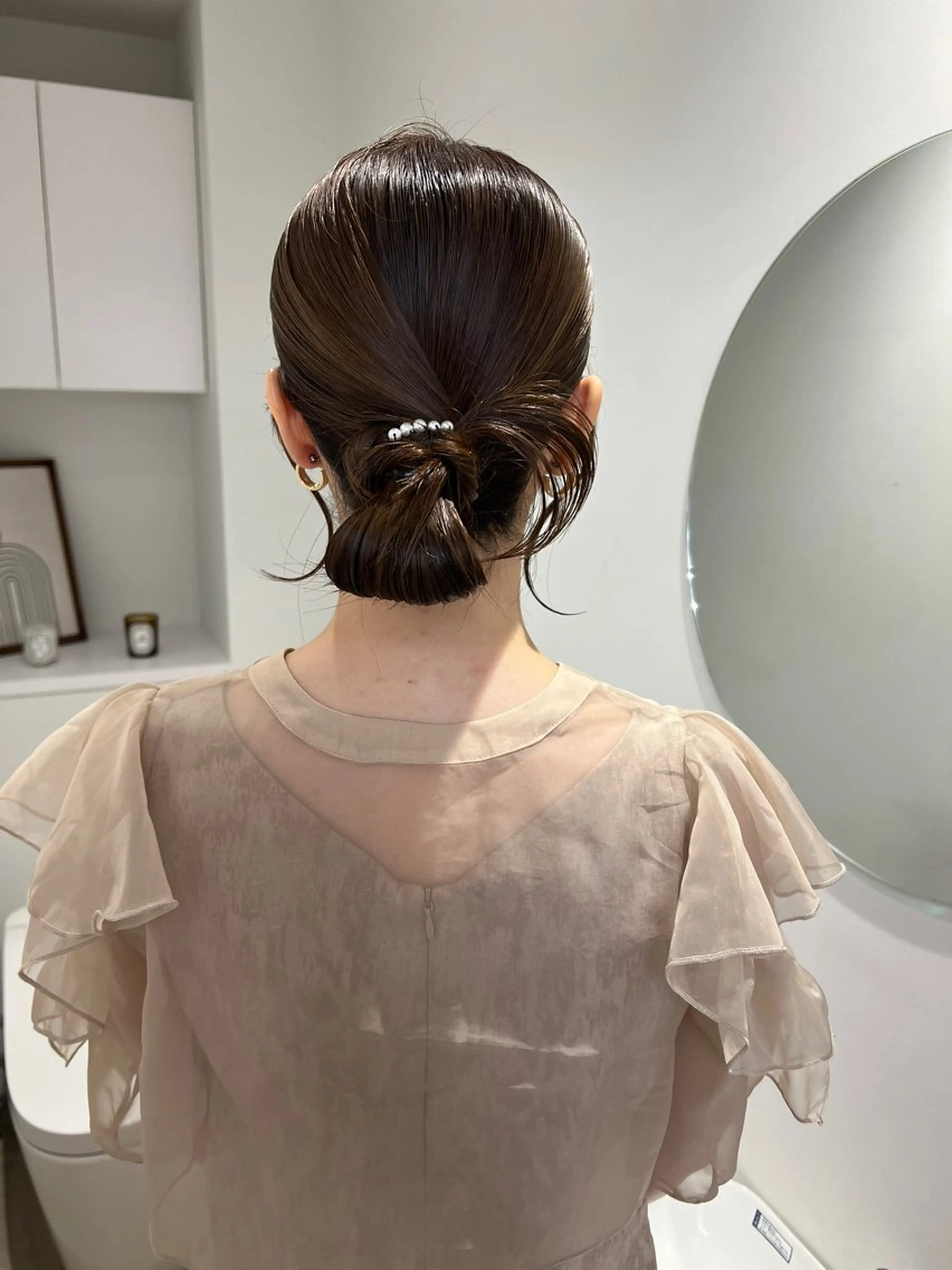 ヘアアレンジ ヘアセット アレンジ/ブラウン カラー HARU🕯のヘアスタイル
