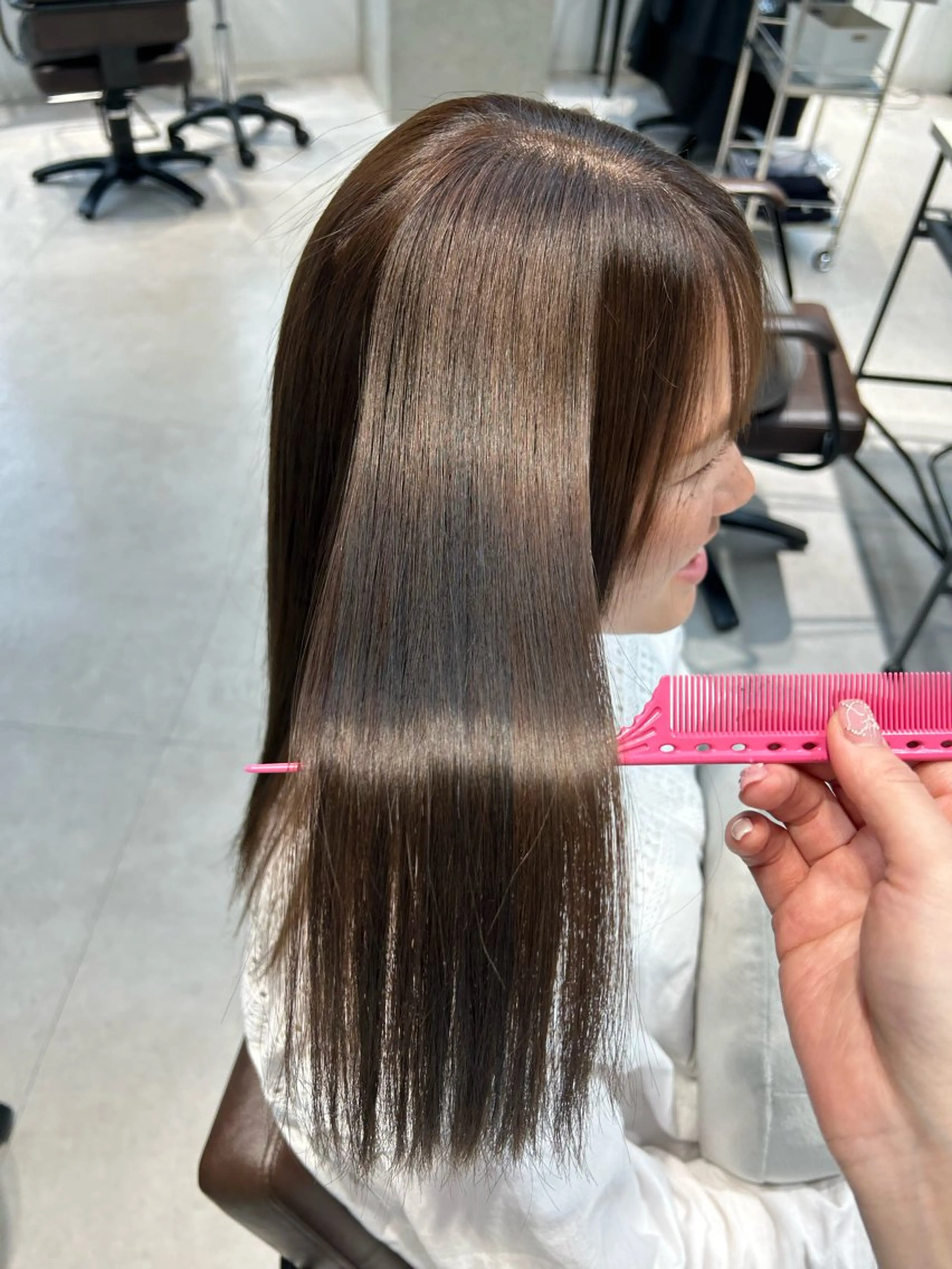 ロング トリートメント ninaアイドル前髪 ×透明感🎀のヘアスタイル