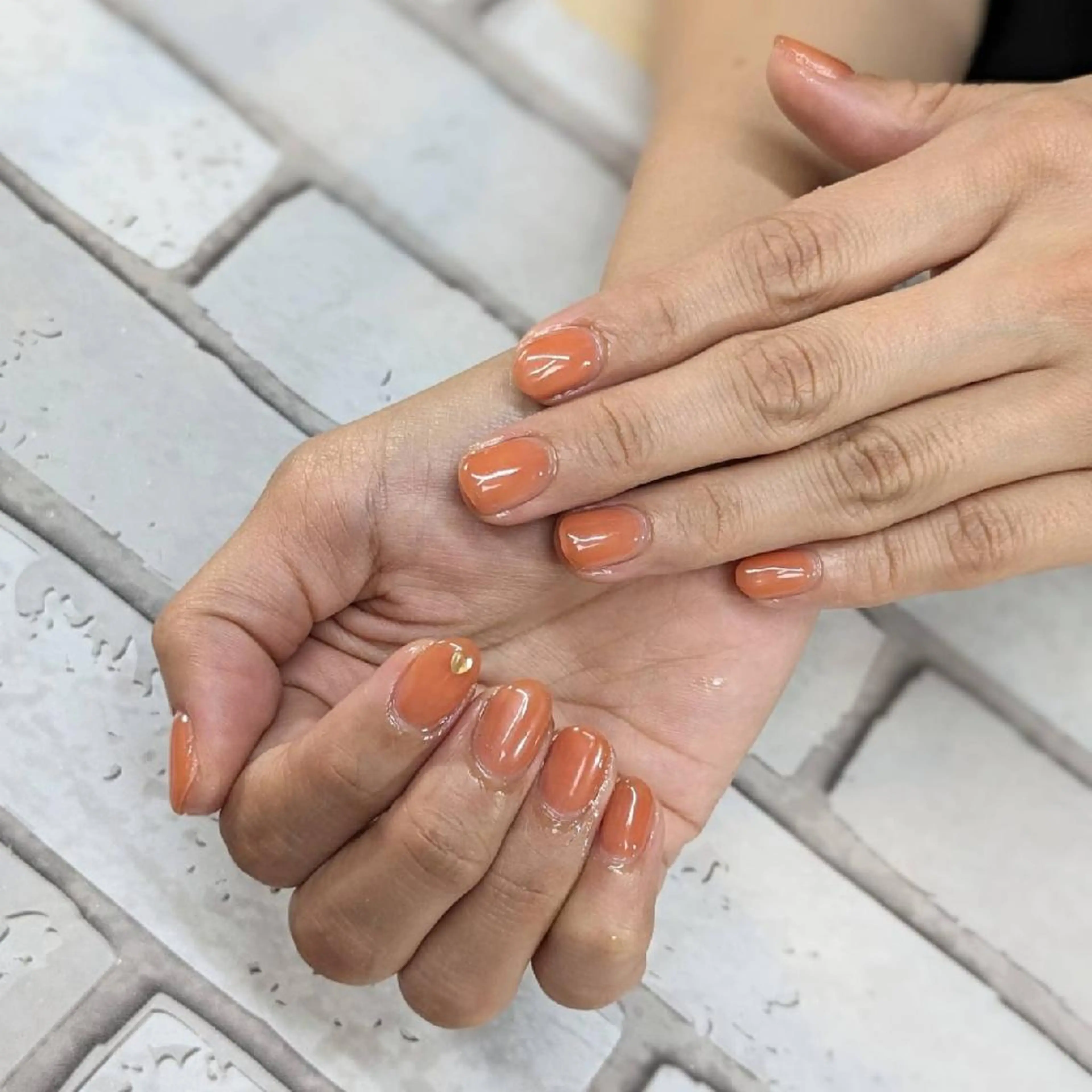 ネイル ハート ハンドネイル ネイルサロンベルティ .keikoのネイルデザイン