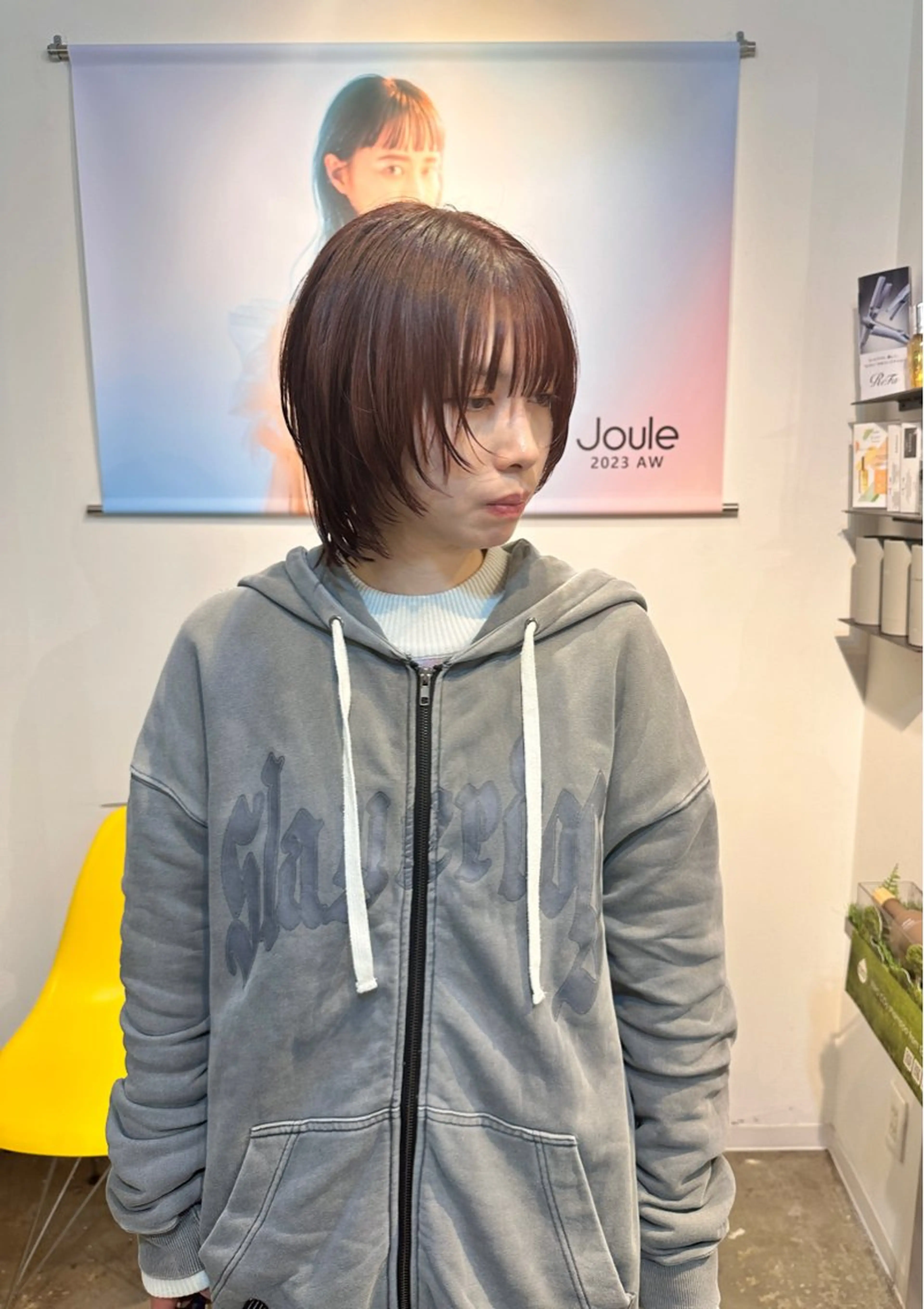 ショート カット 縮毛矯正 ボブ/ぱつっとボブ/ 谷口 海星のヘアスタイル