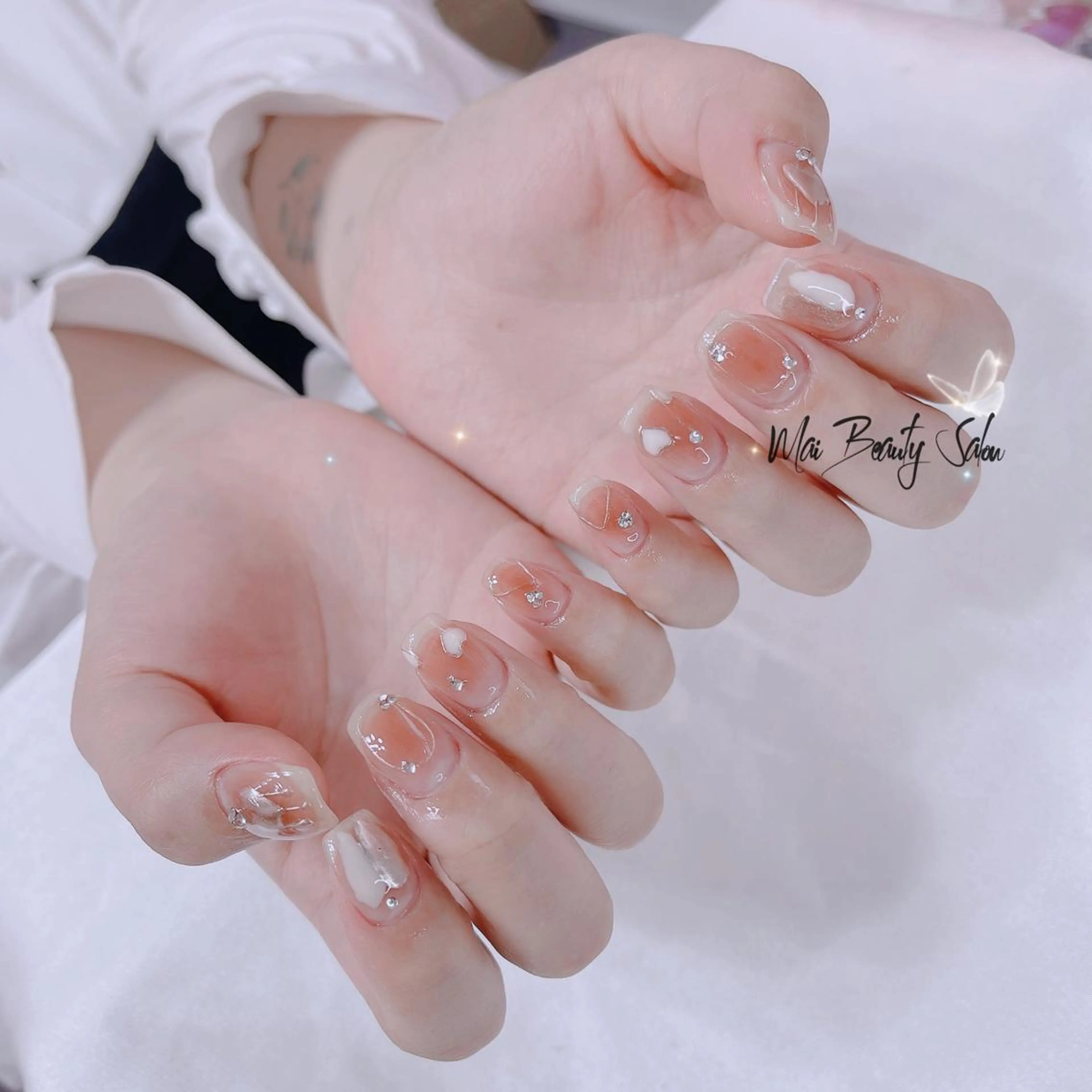 ネイル フットネイル ジェルネイル マグネットネイル パラジェル ワンホンネイル MaiBeauty Niのネイルデザイン