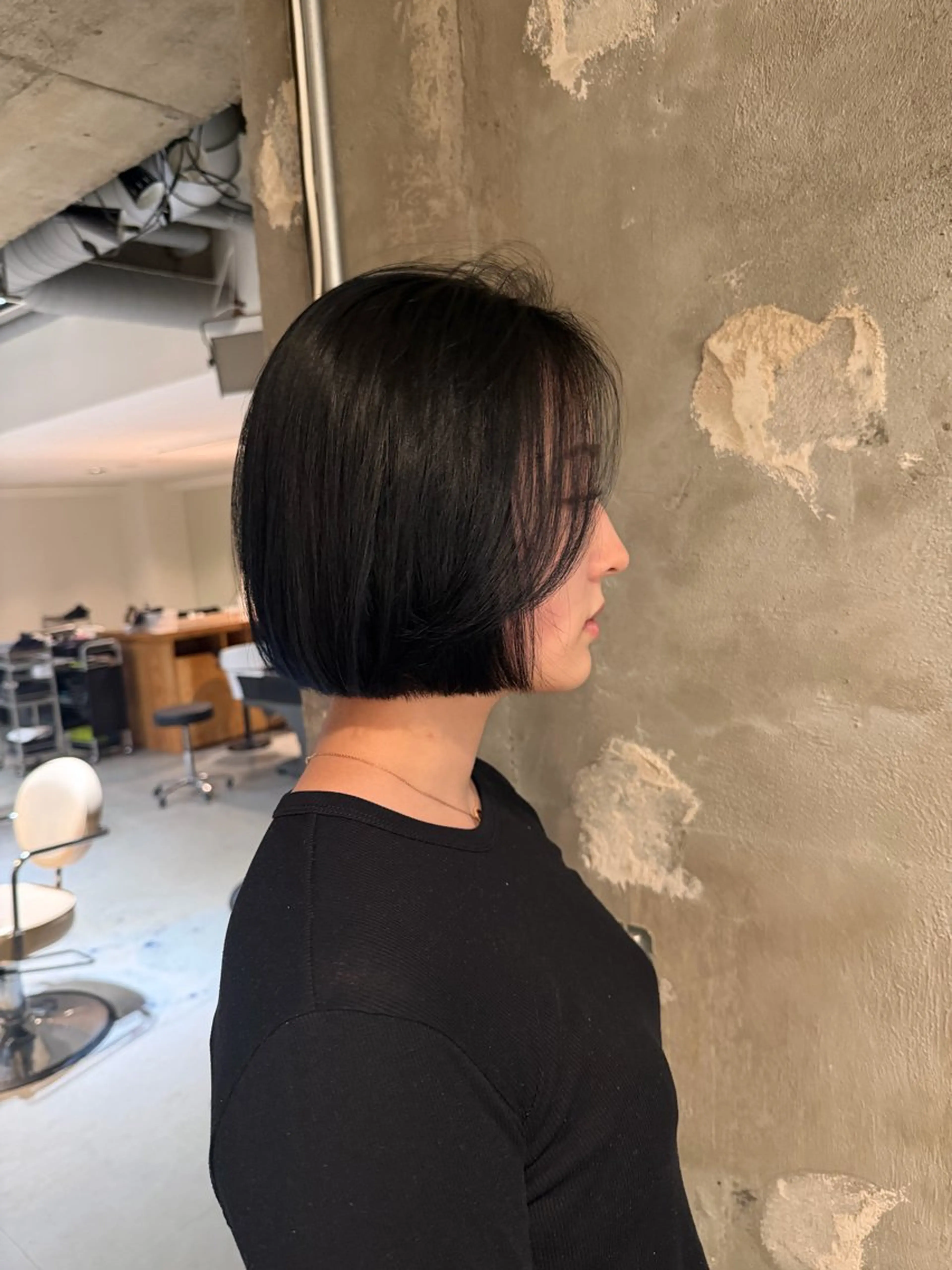 ミディアム 河本 伶のヘアスタイル