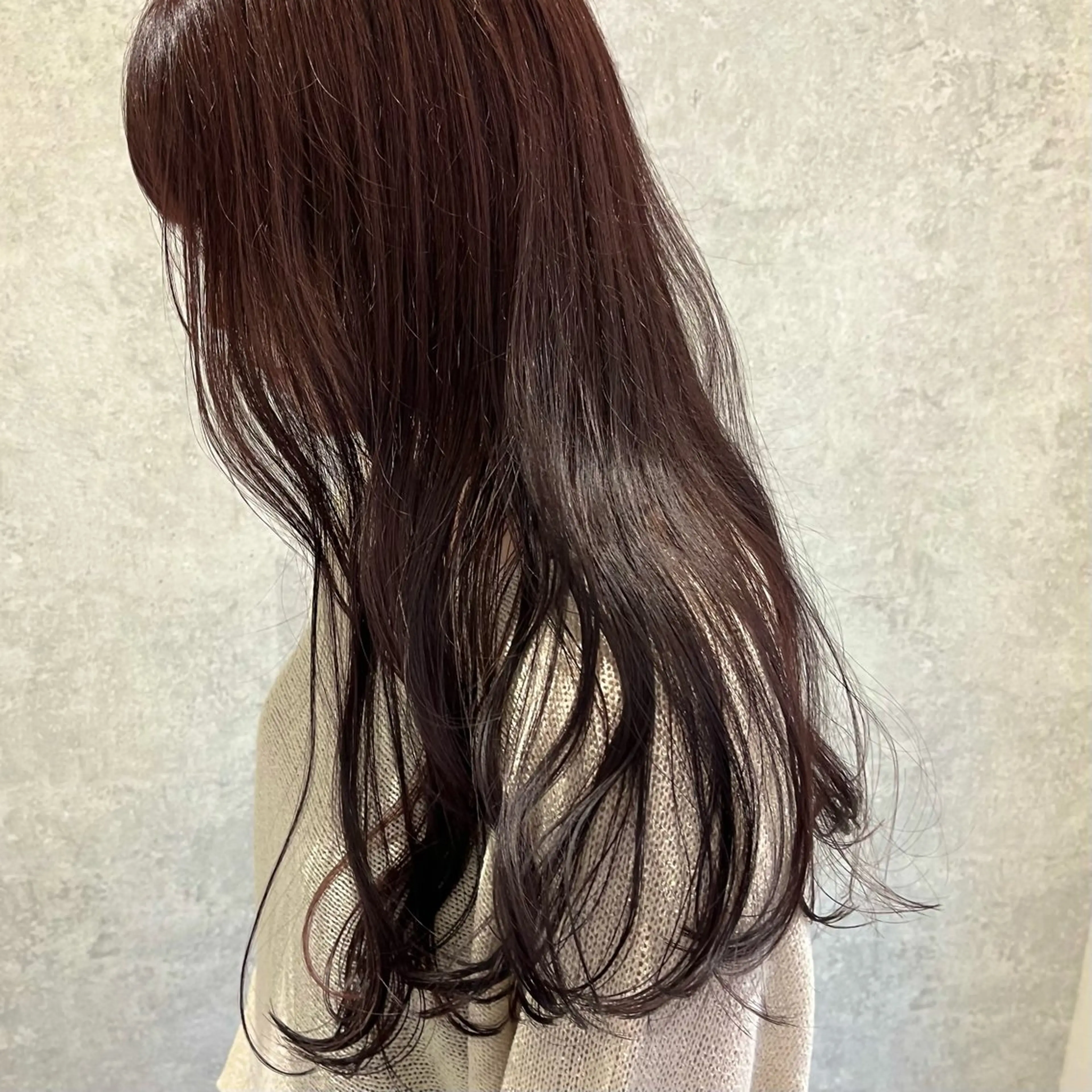 ロング カラー レッドカラー カット ヘアカラー hiyori 【ﾌﾗﾐｭｰﾑ高崎】のヘアスタイル