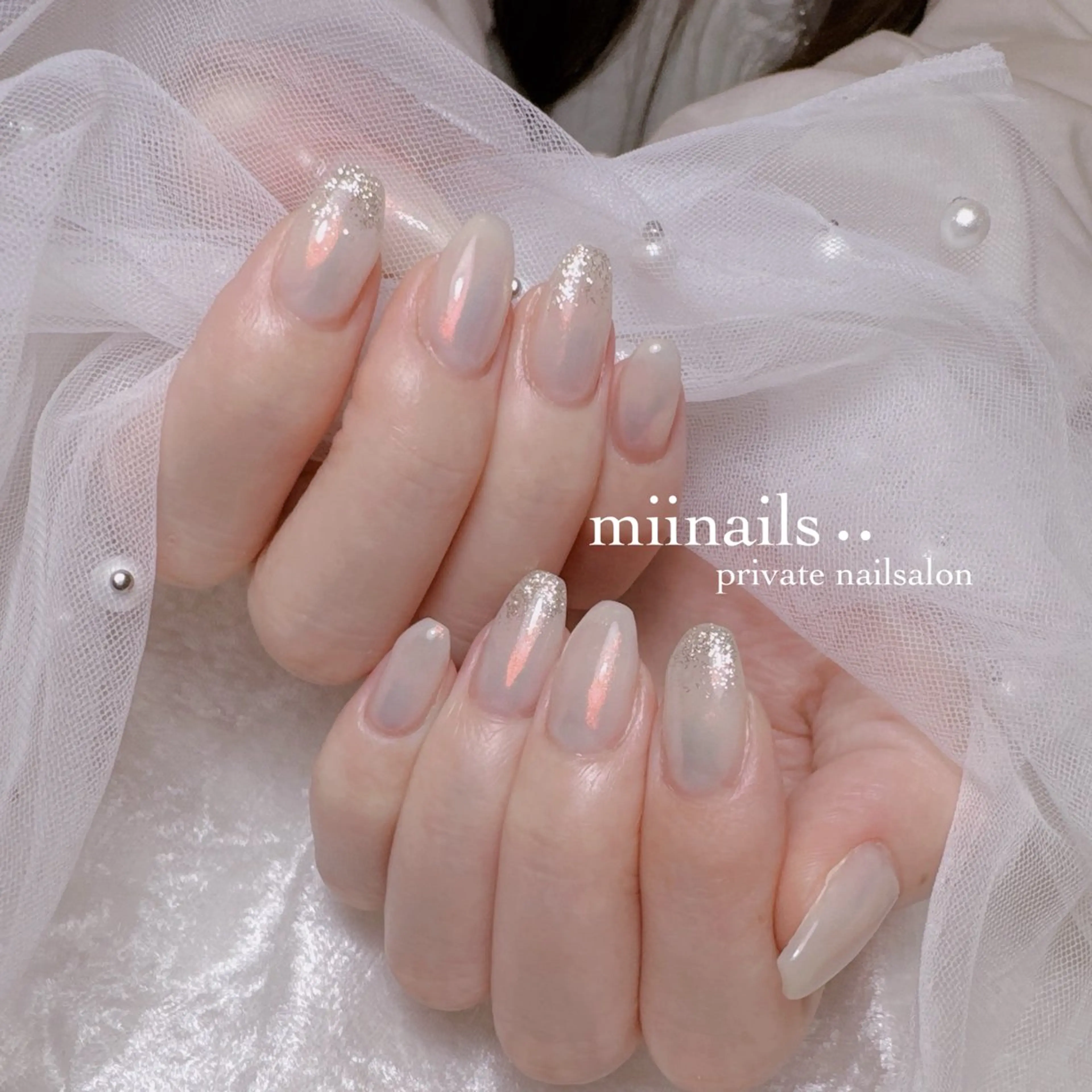 ネイル 韓国ネイル マグネットネイル ワンホンネイル ハンドネイル nailsalon miinailsのネイルデザイン