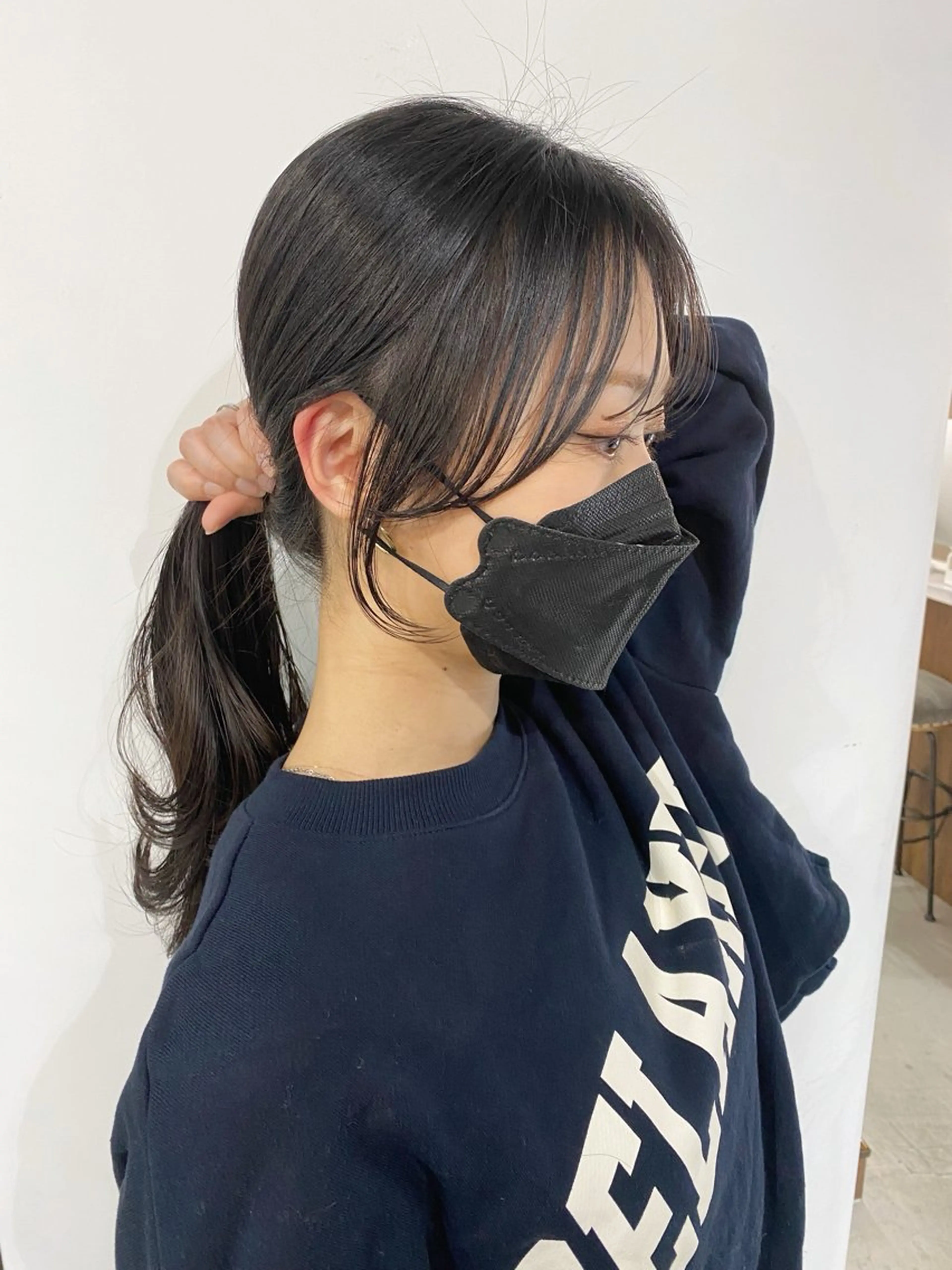 🦋顔周りカット+カラーの写真