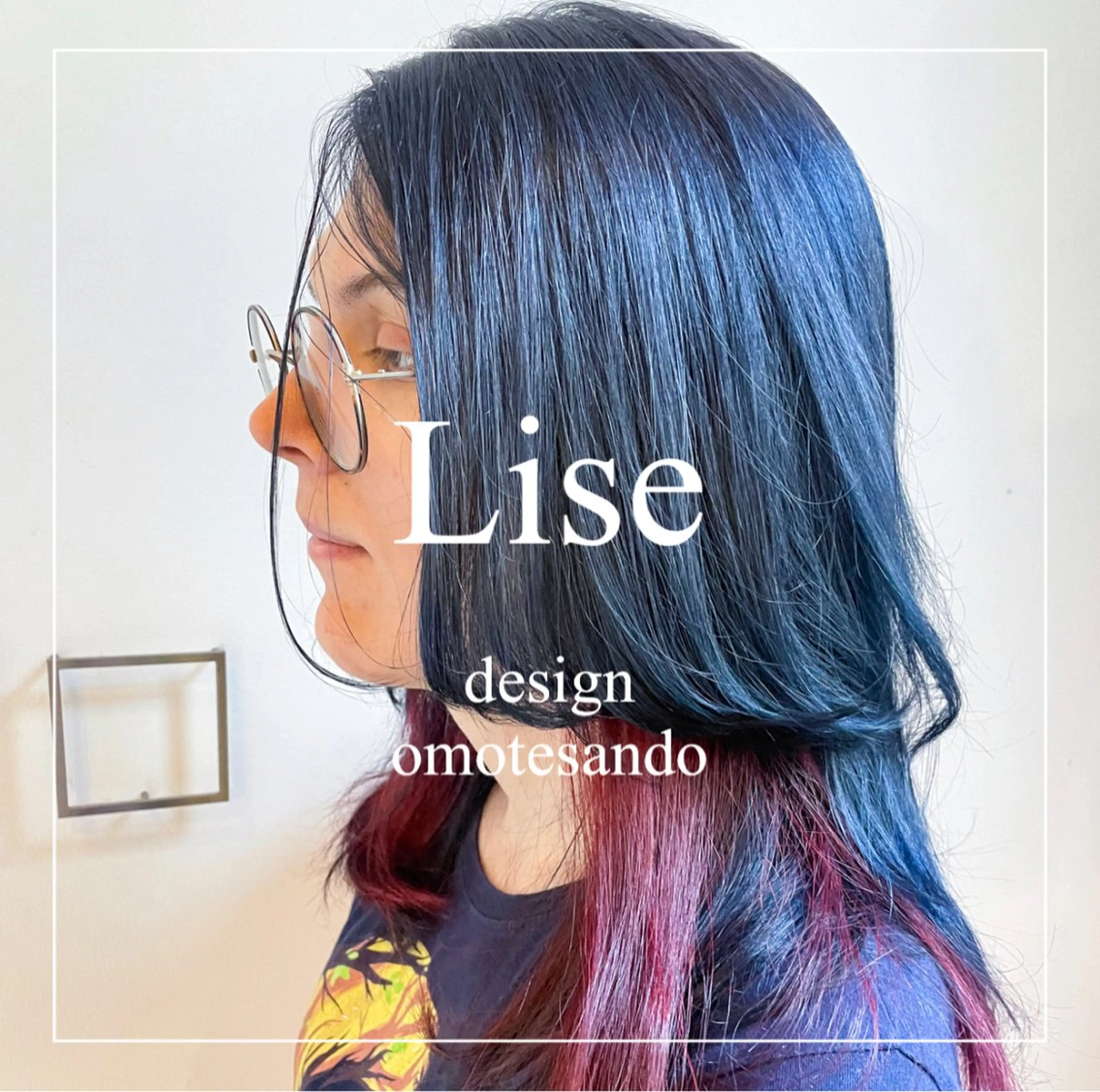 ロング カラー パーマ ヘアアレンジ 表参道Lise おおいしおりのヘアスタイル