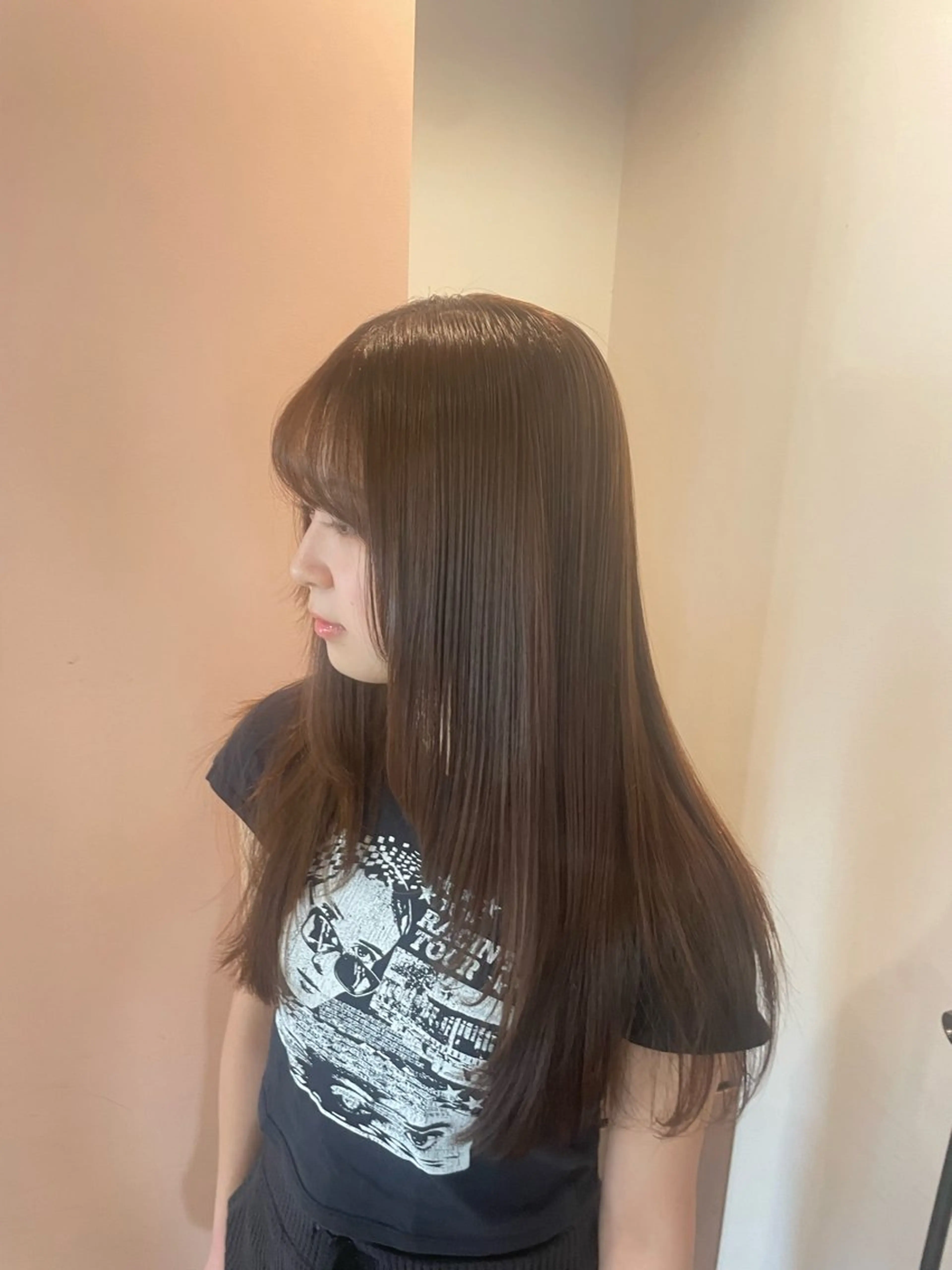 ロング カット 縮毛矯正 ゆるふわガーリーst yle🩰yuukaのヘアスタイル