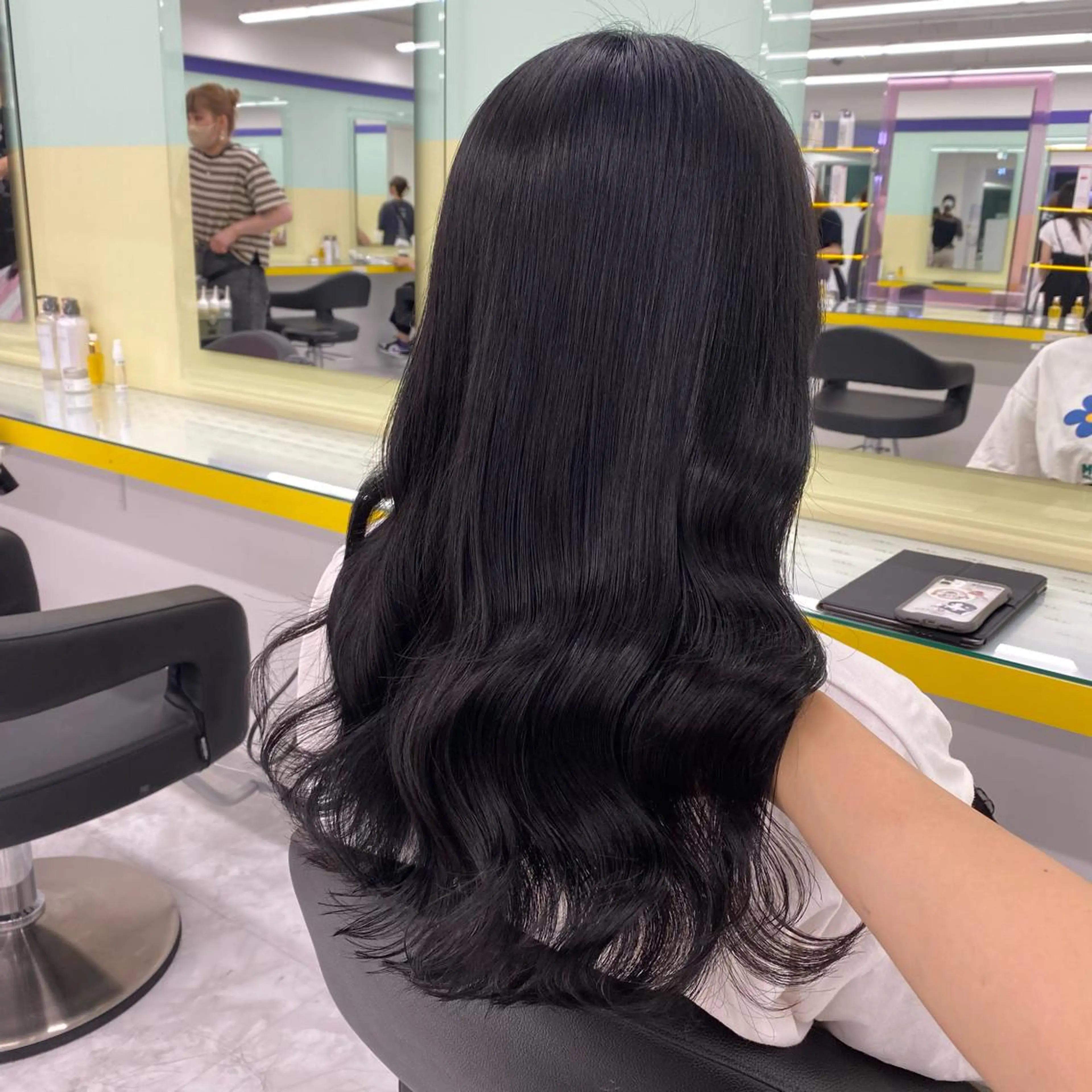 セミロング カラー ヘアアレンジ ヘアカラー トリートメント GOTODAY shair salon 横浜mare店所属・mai🍑暖色カラー /レイヤー💖のヘアスタイル