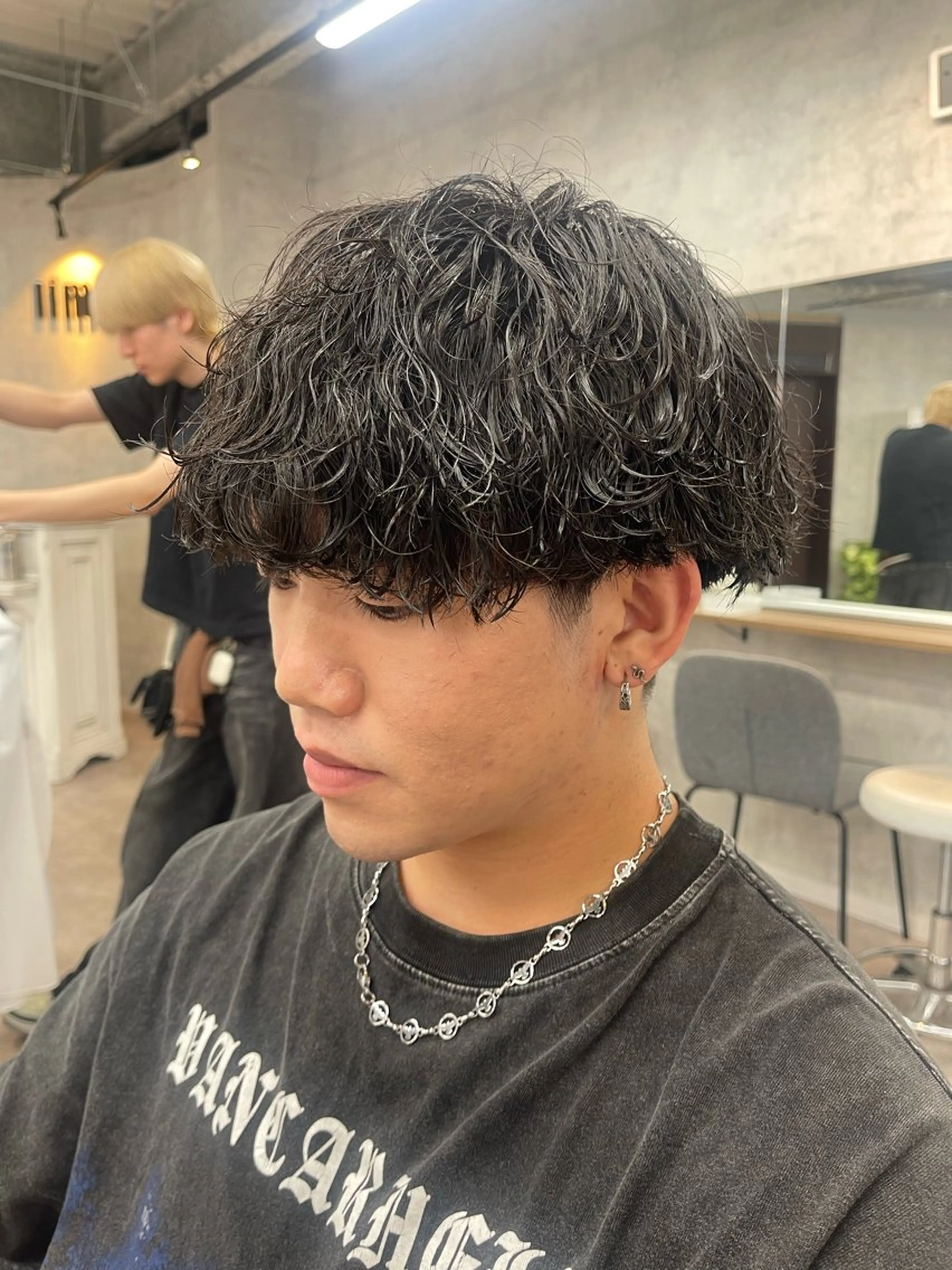 メンズ カット パーマ トリートメント ✨メンズ支持率no1 野上✨のヘアスタイル