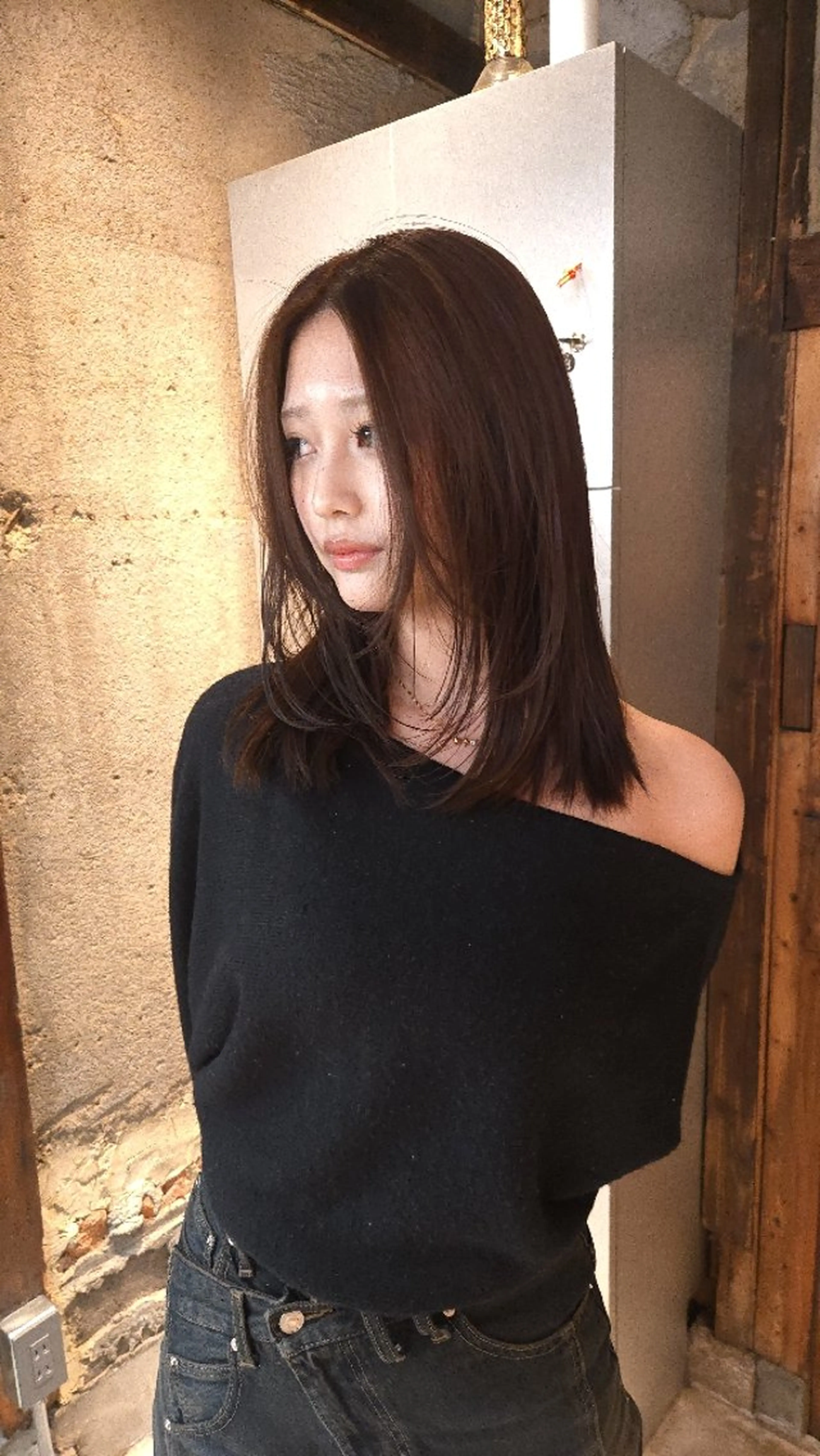 ミディアム カラー ブラウンカラー ナチュラルブラウン ヘアカラー トリートメント ケアブリーチ特化 same 🦈のヘアスタイル