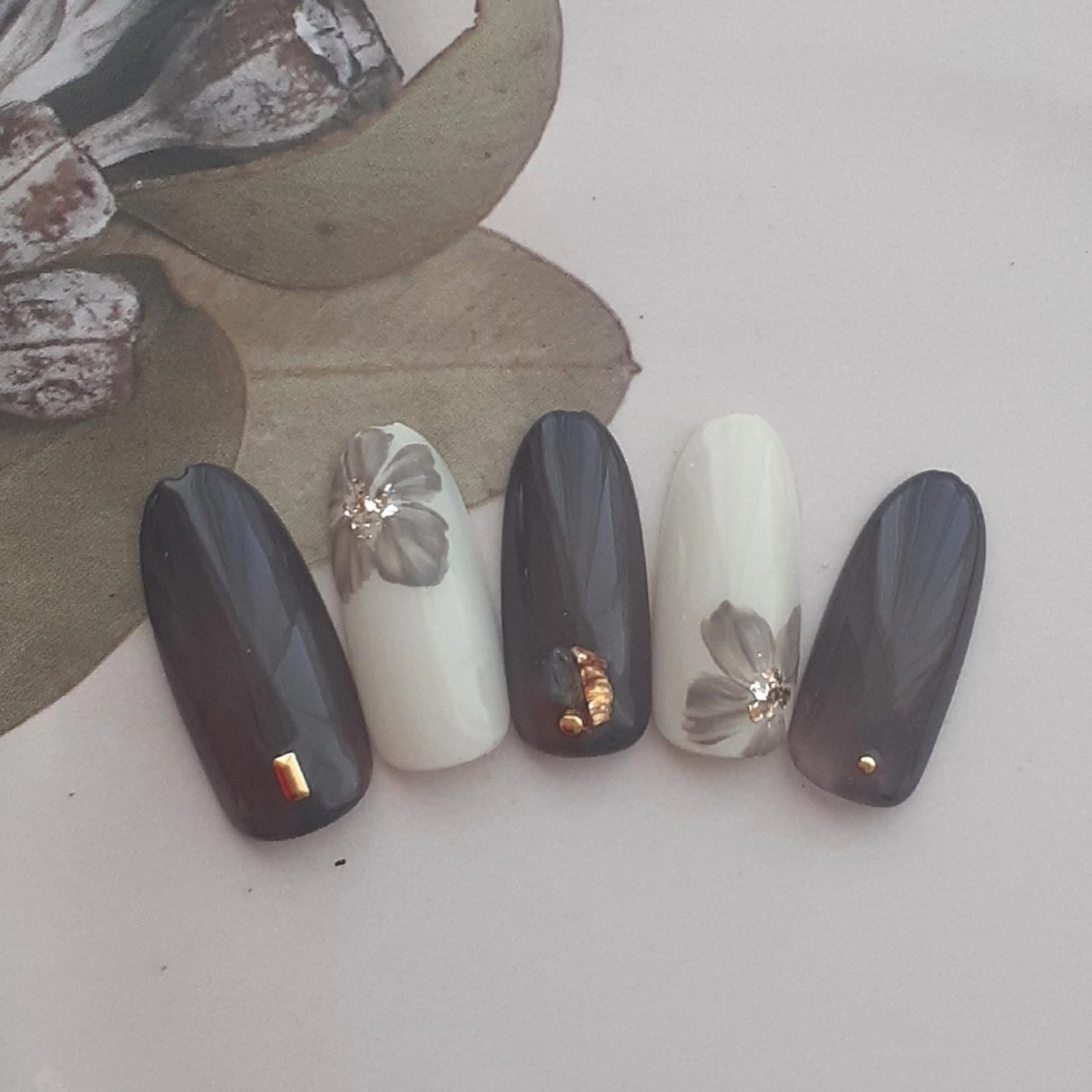 ネイル フラワーネイル ハンドネイル 池元 真由美のネイルデザイン