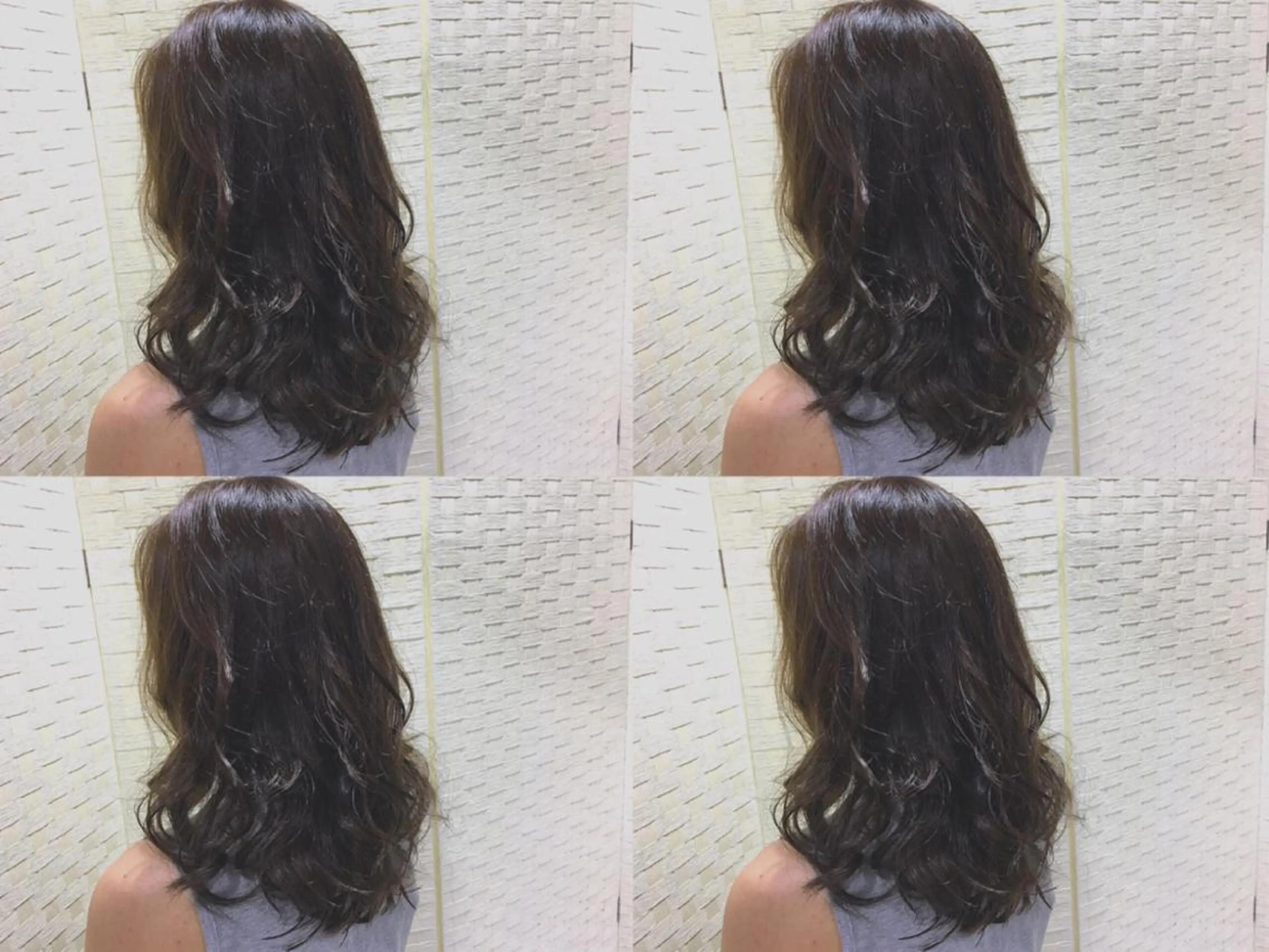 ミディアム セミロング ロング カラー アッシュ アッシュブラウン ブラウンカラー boutique misakiのヘアスタイル