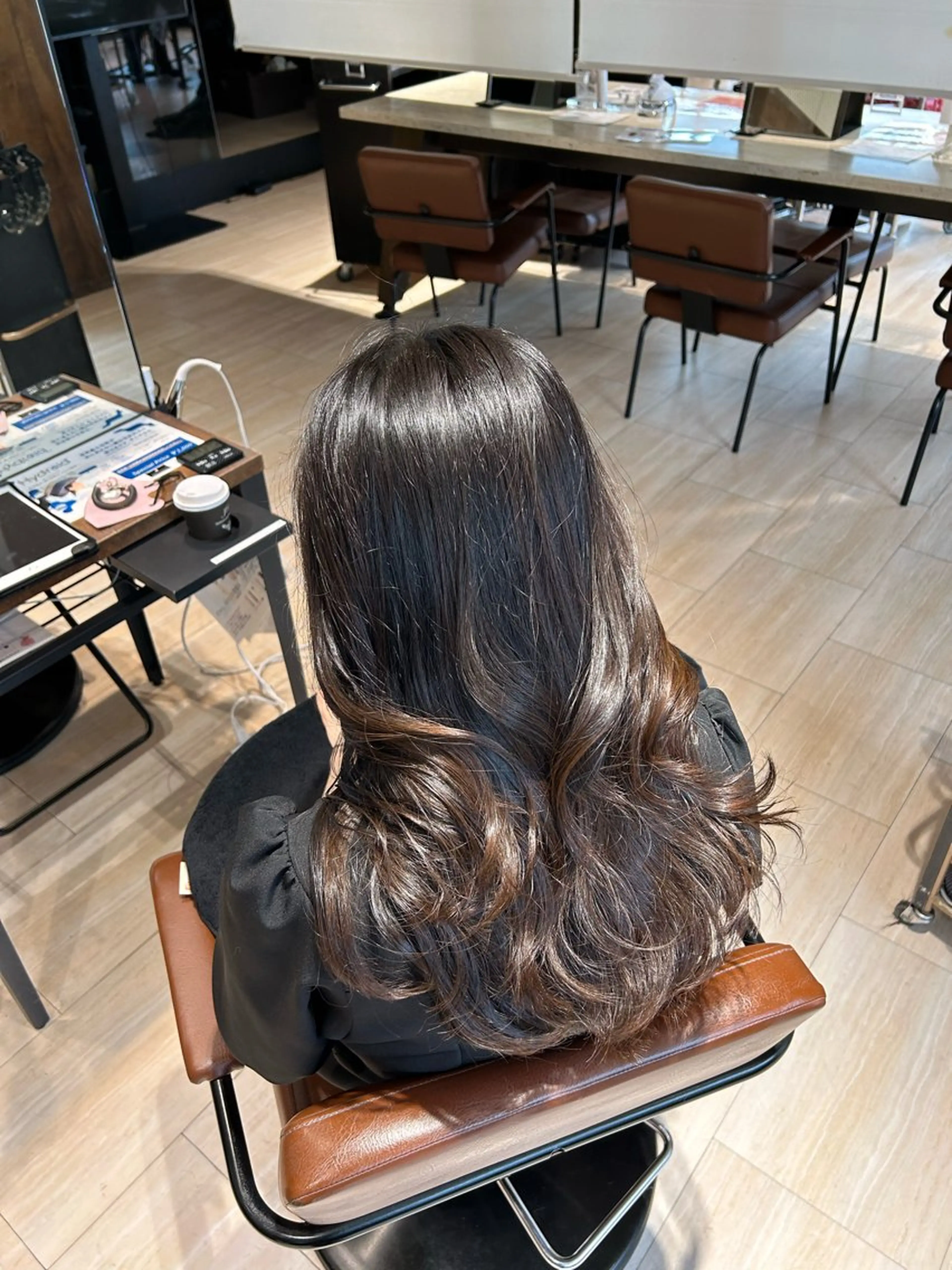 セミロング トリートメント 韓国ヘア/顔周り ヘアセット/加藤優里のヘアスタイル