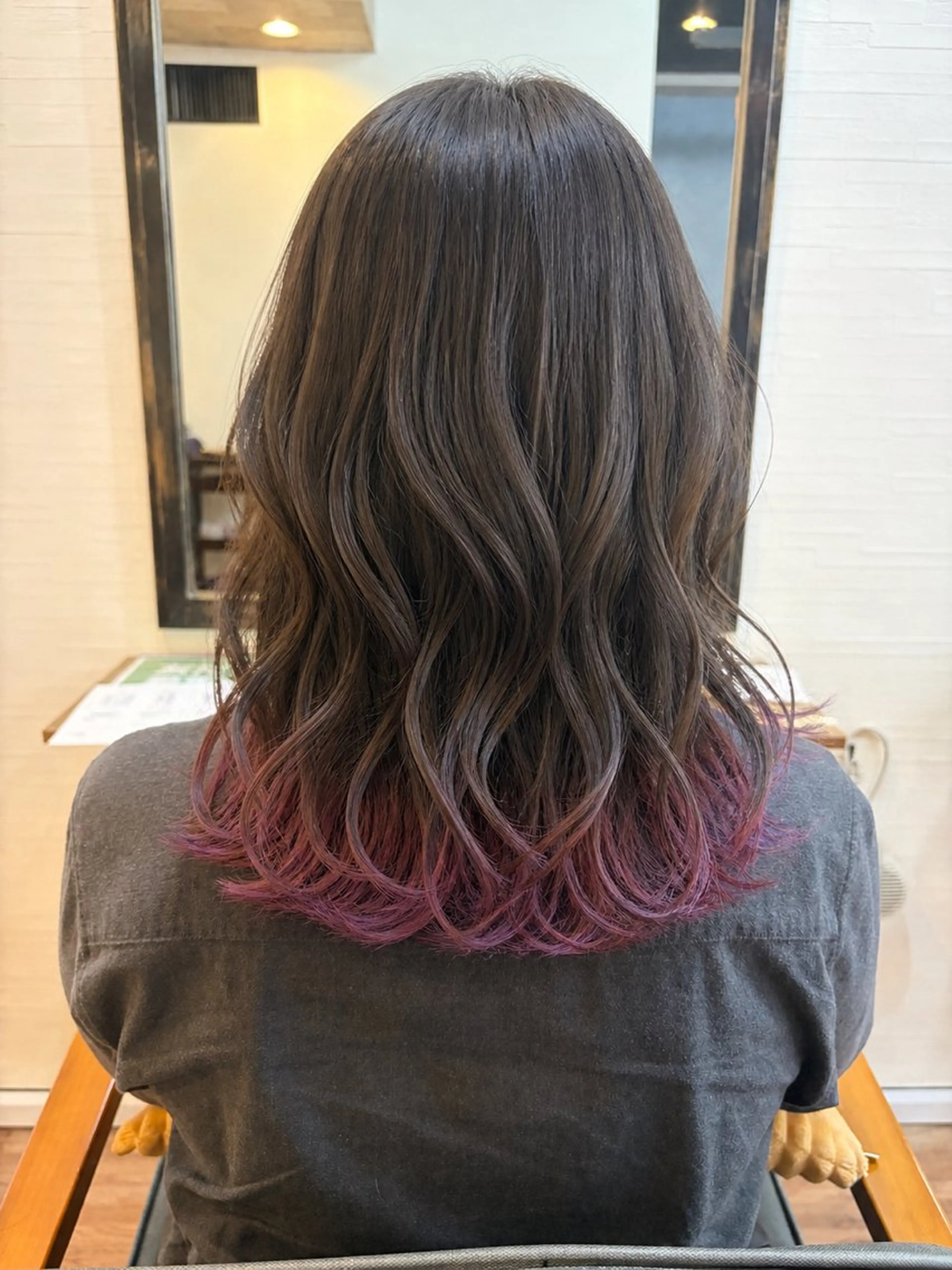 ミディアム カラー カット ヘアカラー 野呂 隼人のヘアスタイル
