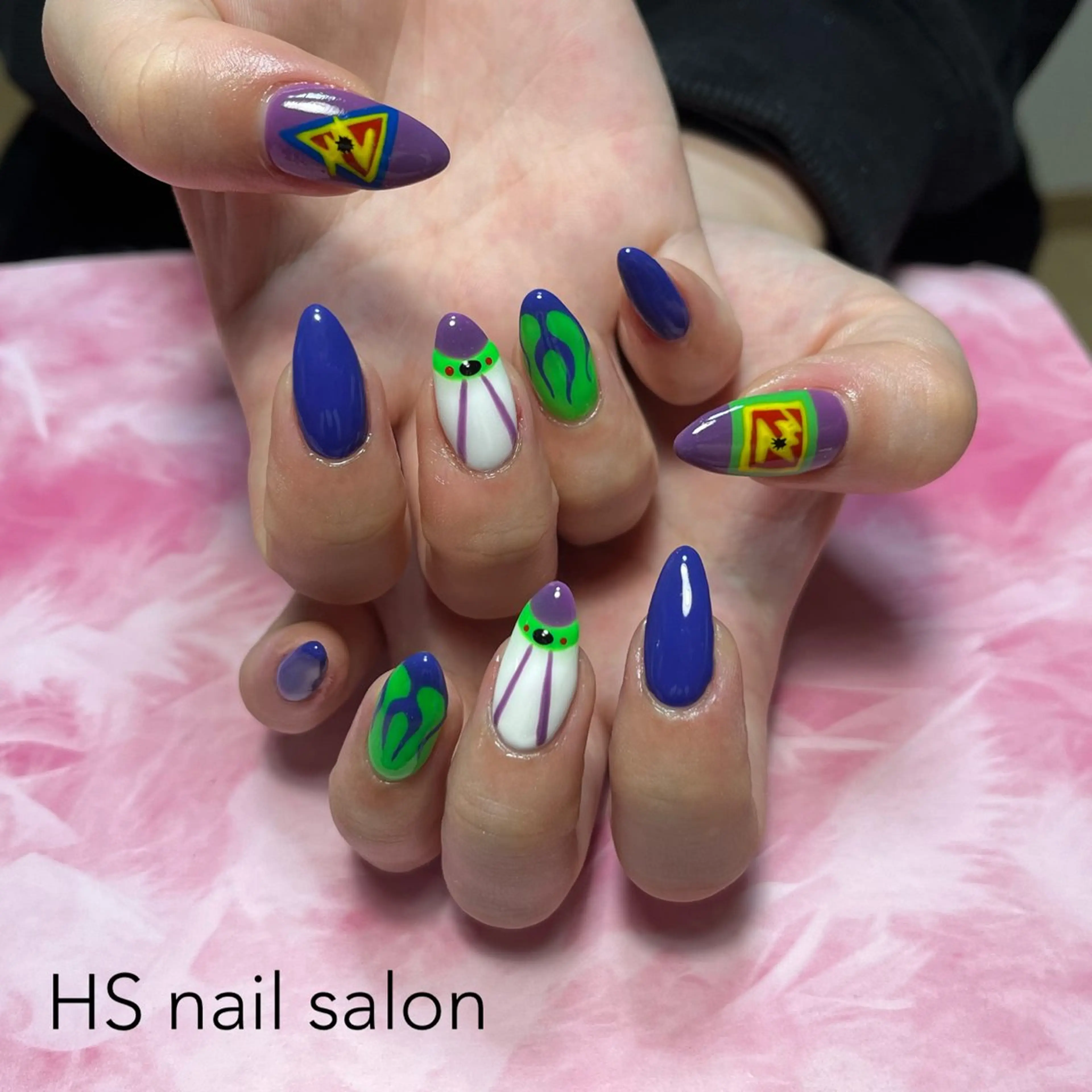 セミロング ハンドネイル hs nail salonのネイルデザイン