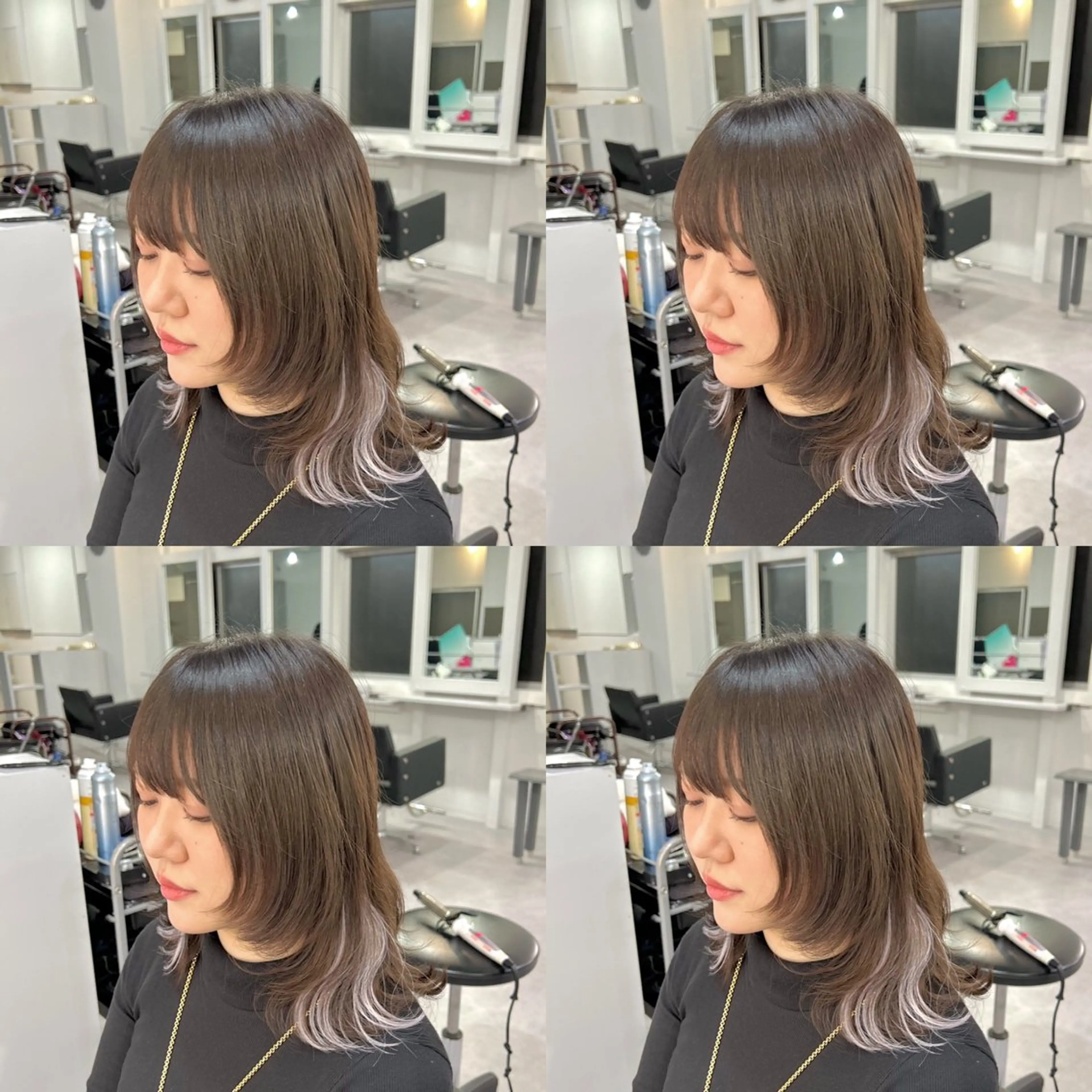 ミディアム カラー エクステ カット エクステ ブリーチ&エクステ 🥀ケアカラー特化のヘアスタイル