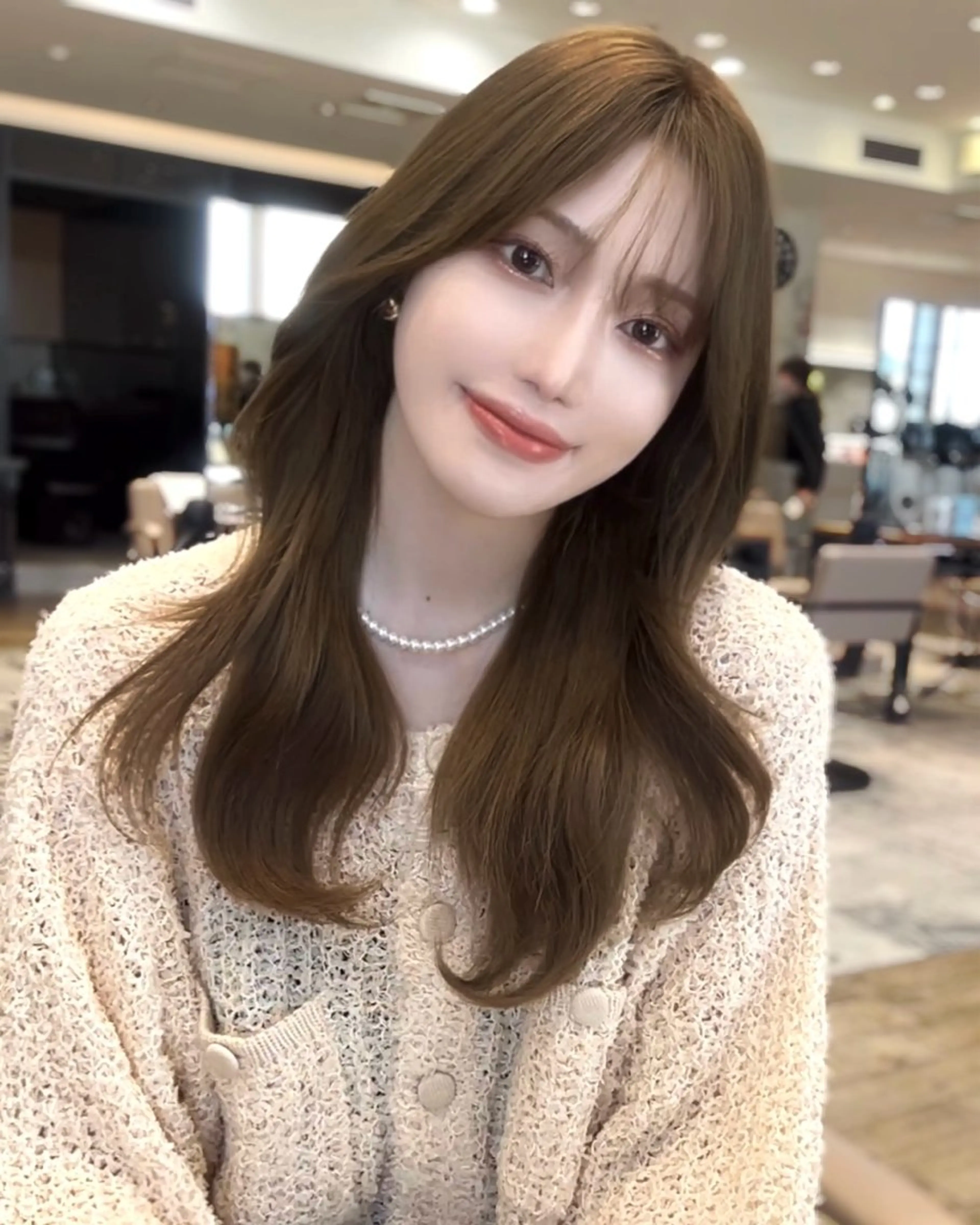 セミロング トリートメント ヘアセット 似合わせレイヤー モテカラー🤍三科のヘアスタイル