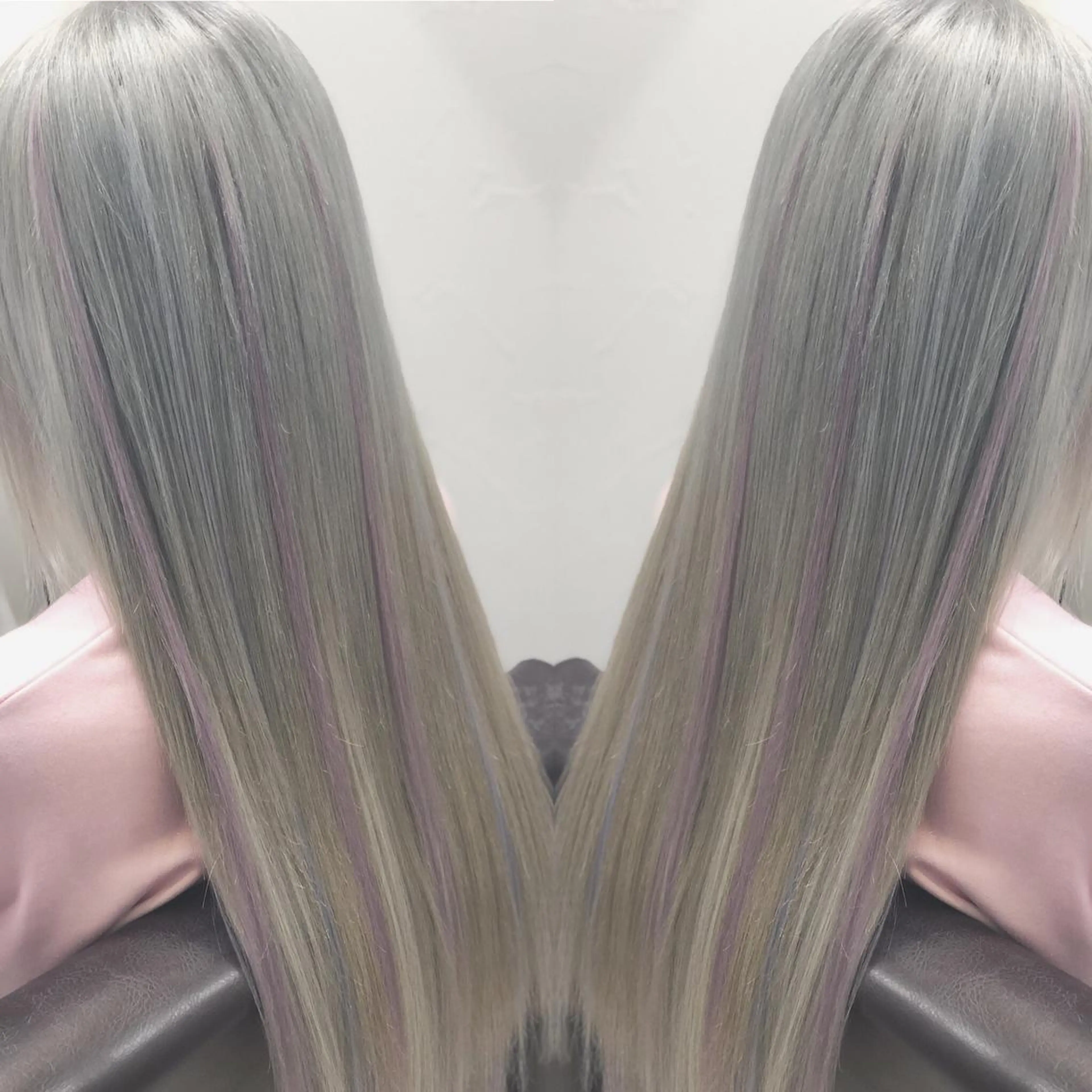 ロング カラー ダブルカラー エクステ BREK 袋井店のヘアスタイル