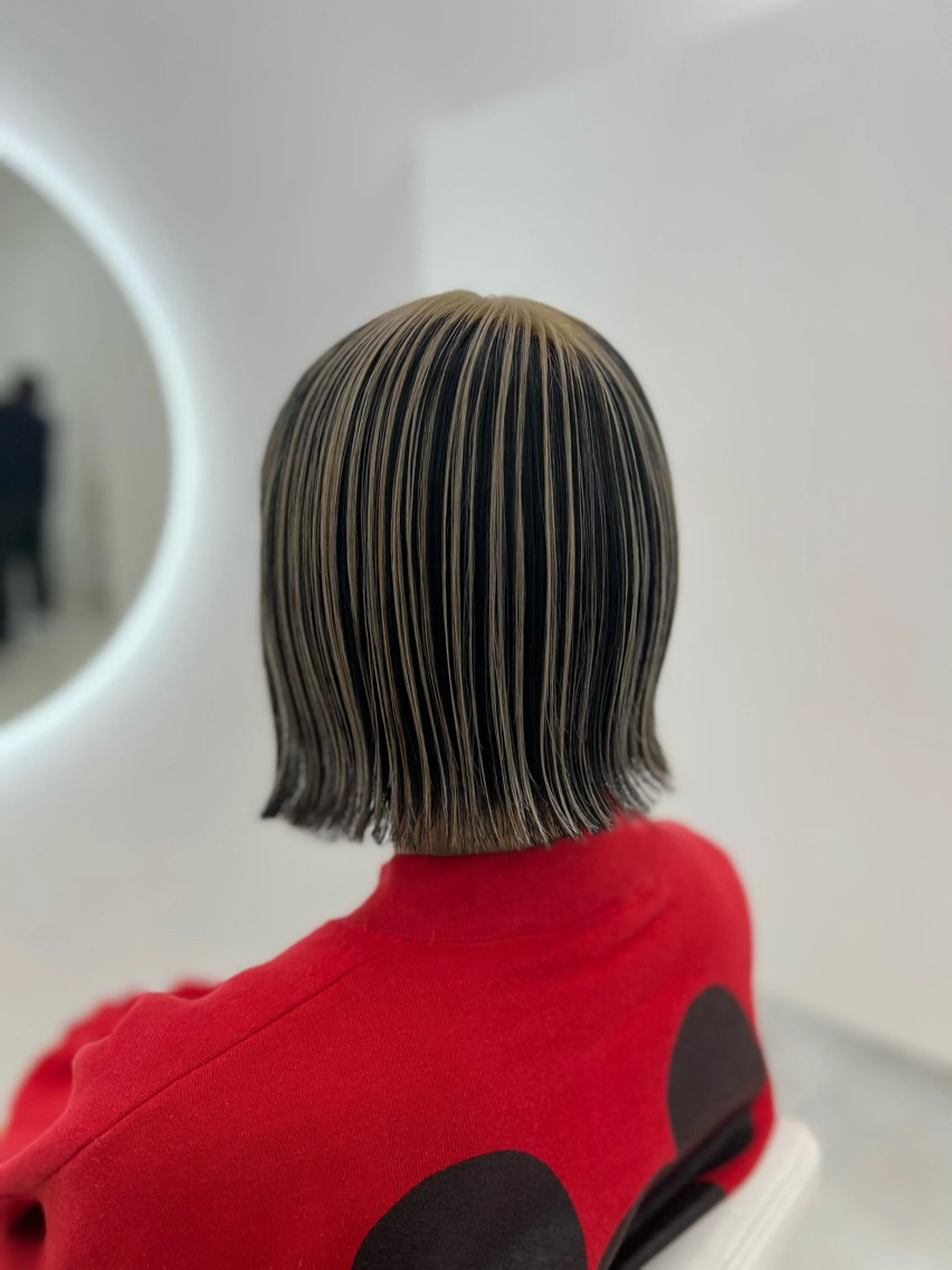 カット+デザインカラー+2stepトリートメント💜の写真